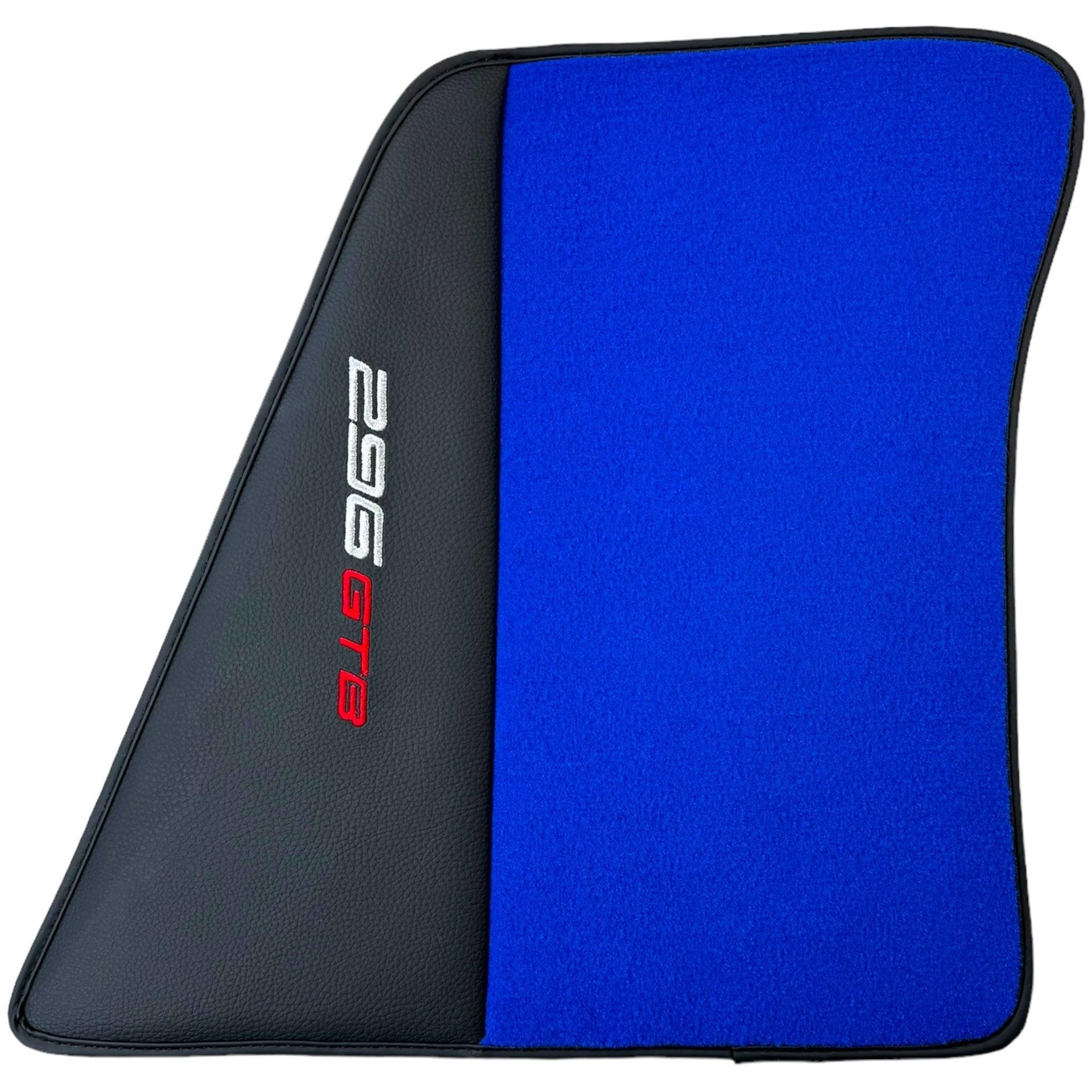 Blue Floor Mats for Ferrari 296 GTB (2022-2024) with Leather - AutoWin