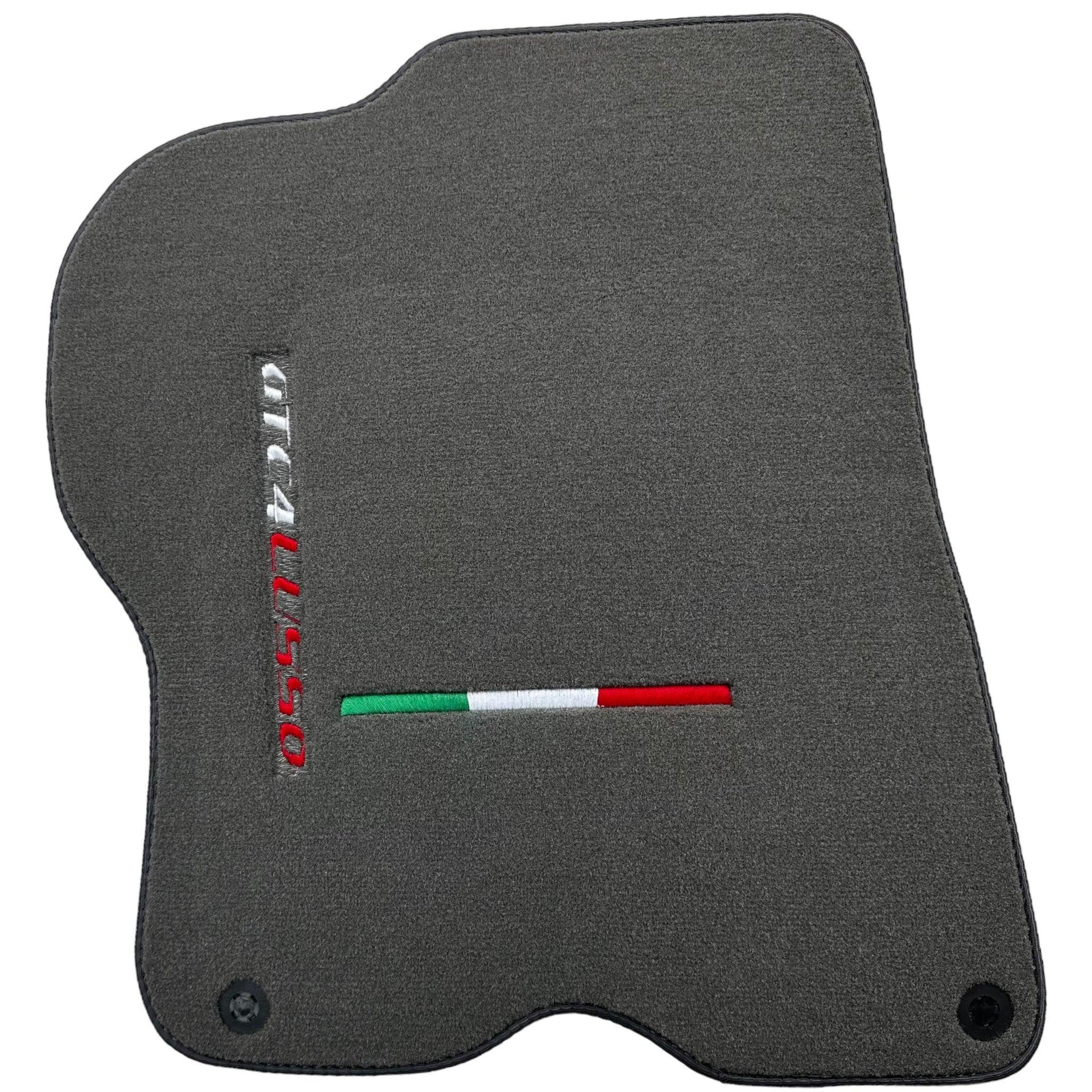 Gray Floor Mats For Ferrari GTC4 Lusso (2016-2023) Italian Edition - AutoWin