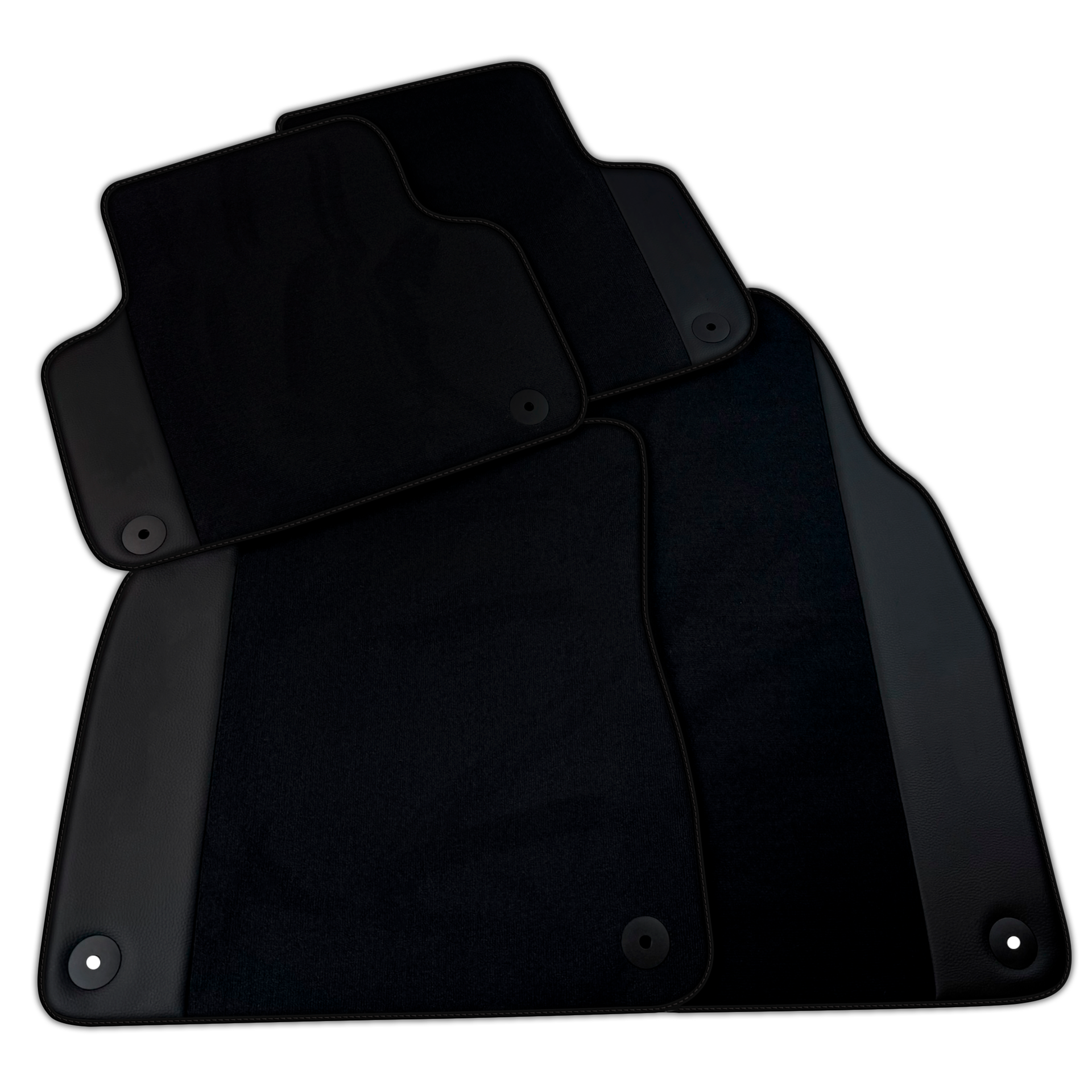 Black Floor Mats for Lamborghini Urus with Leather | Various Trim Colors Option
