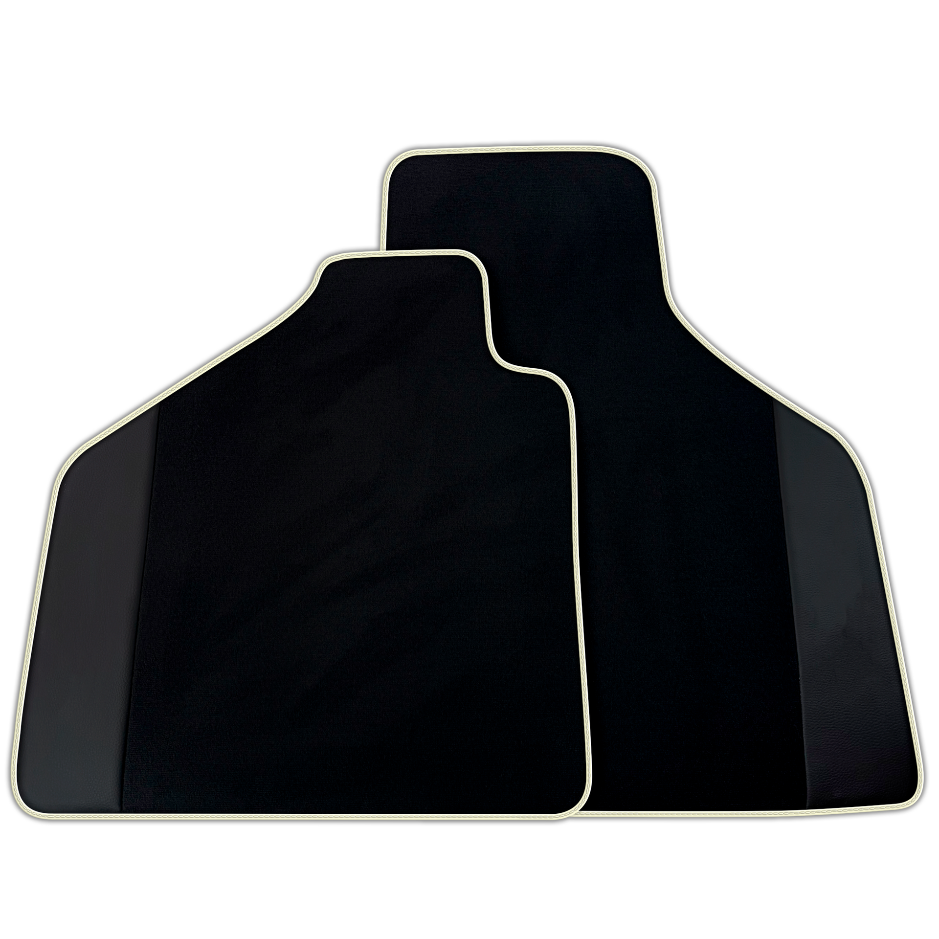 Black Floor Mats for Lamborghini Diablo (1990-2001) with Leather | Various Trim Colors Option