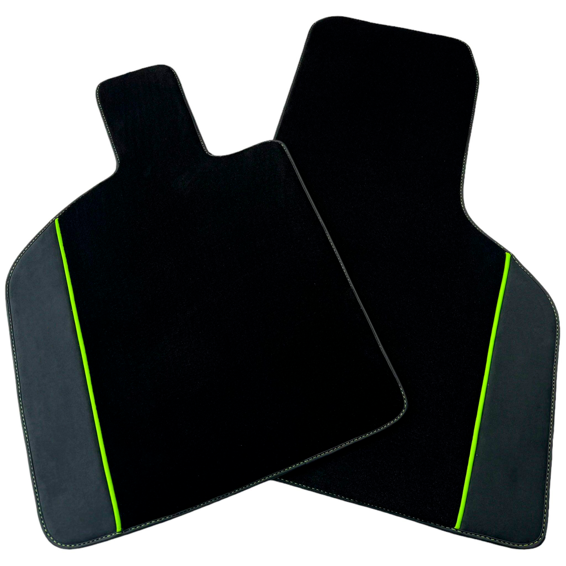 Custom Black Floor Mats for Lamborghini Huracan Tecnica with Alcantara