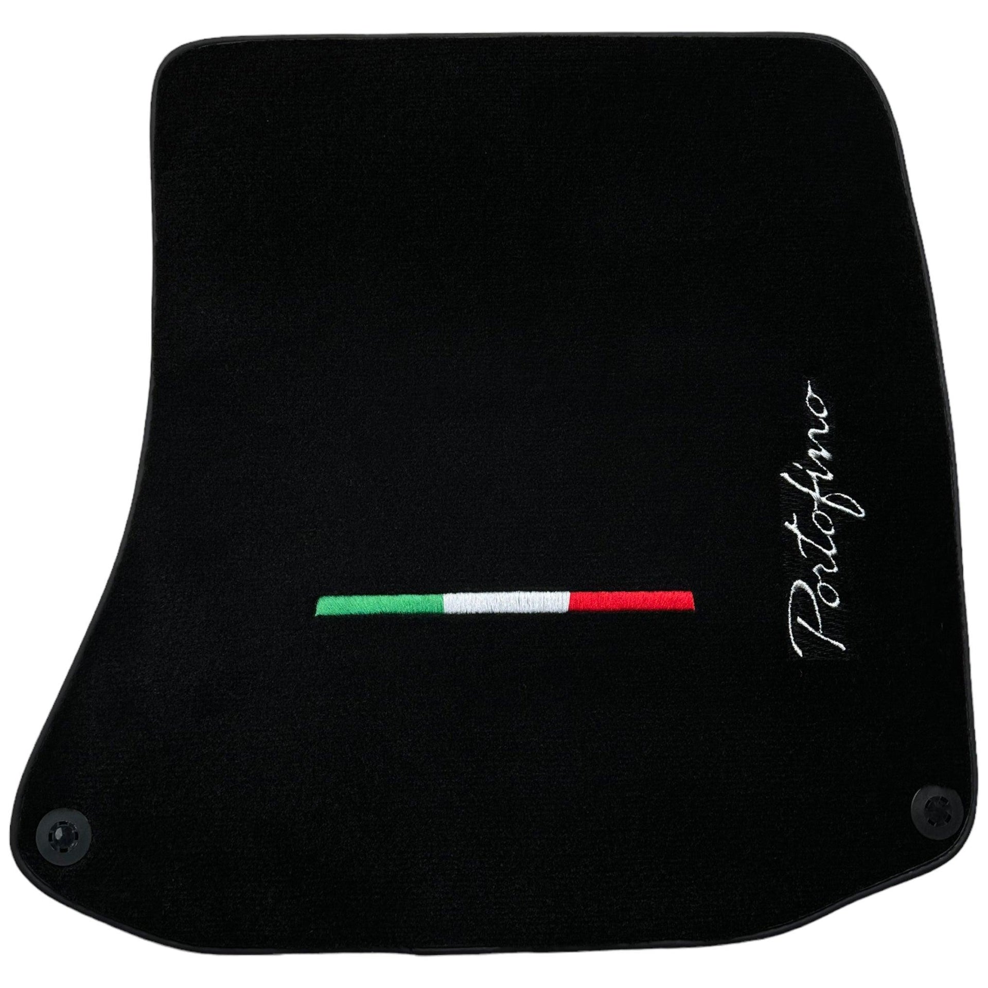 Black Floor Mats for Ferrari Portofino (2018-2023) Italian Edition - AutoWin