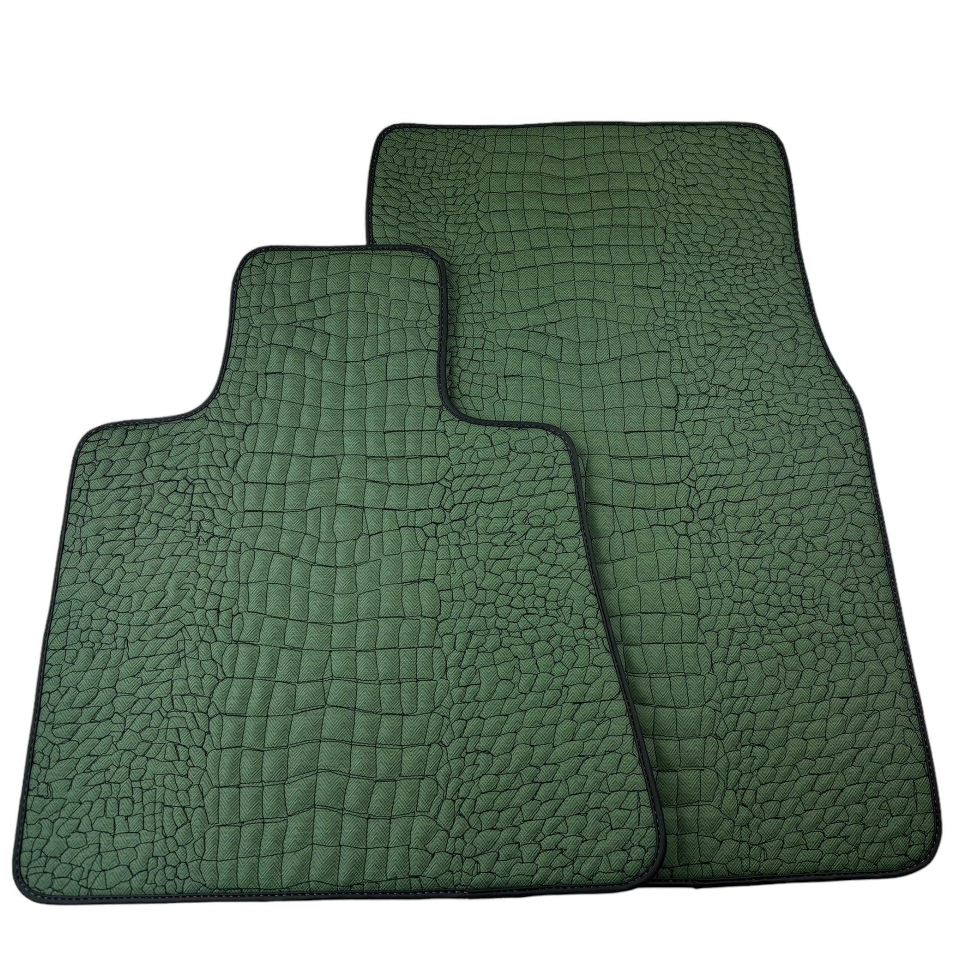 Green Leather Floor Mats for Rolls-Royce Phantom VIII (2017-2024) - AutoWin