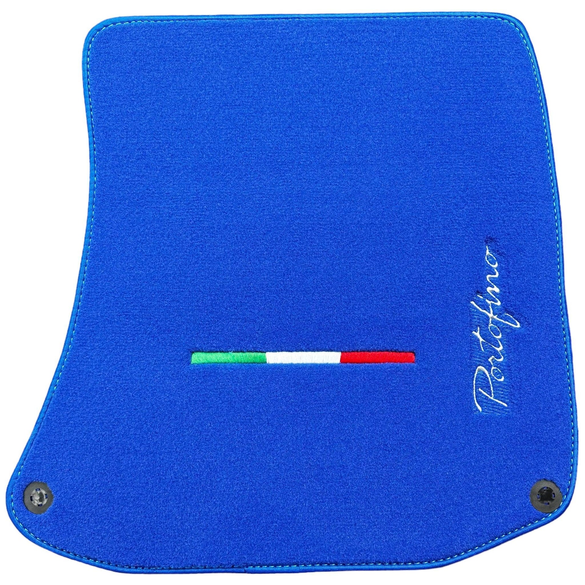 Blue Floor Mats for Ferrari Portofino (2018-2023) Italian Edition - AutoWin
