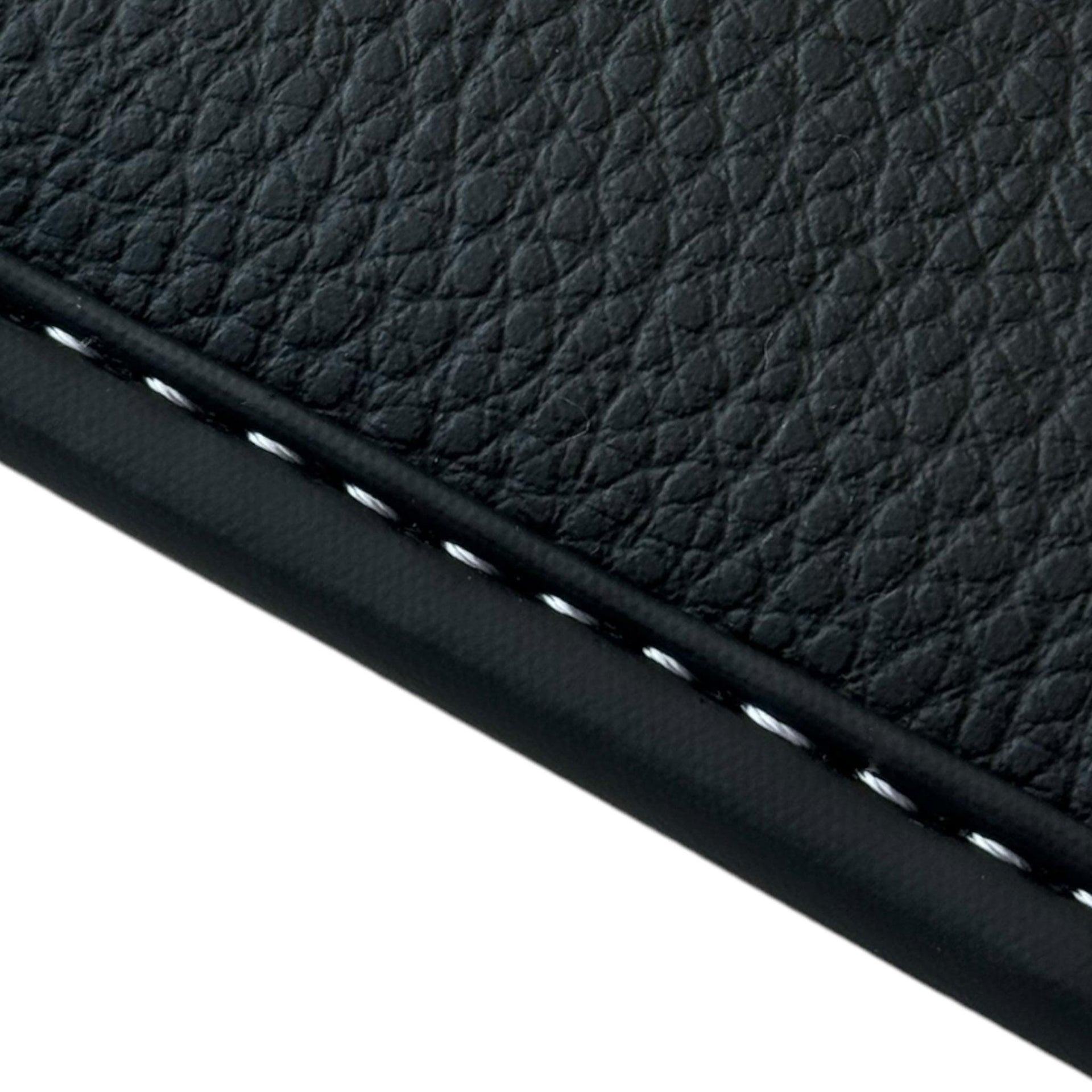 Black Floor Mats for Ferrari Portofino M with Leather | AutoWin