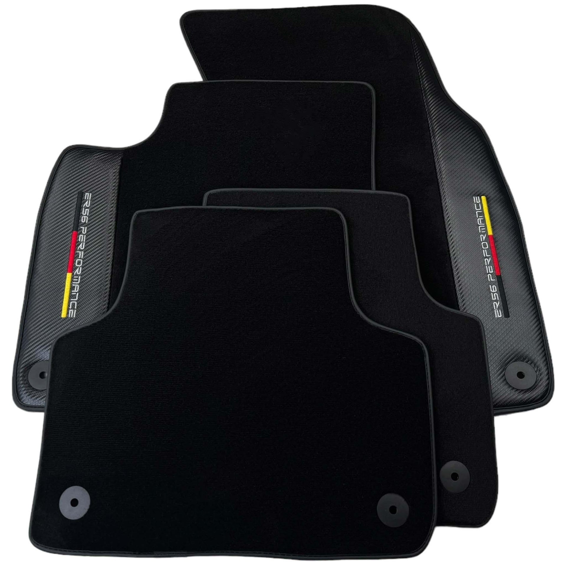 Black Floor Mats for Audi A8 A8 D4 Long (2010-2017) | ER56 Performance - AutoWin