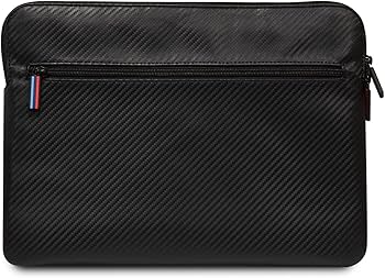 BMW Carbon & Red Stripe Laptop Sleeve 14" – Black | M Collection, Eco-Leather & Nylon