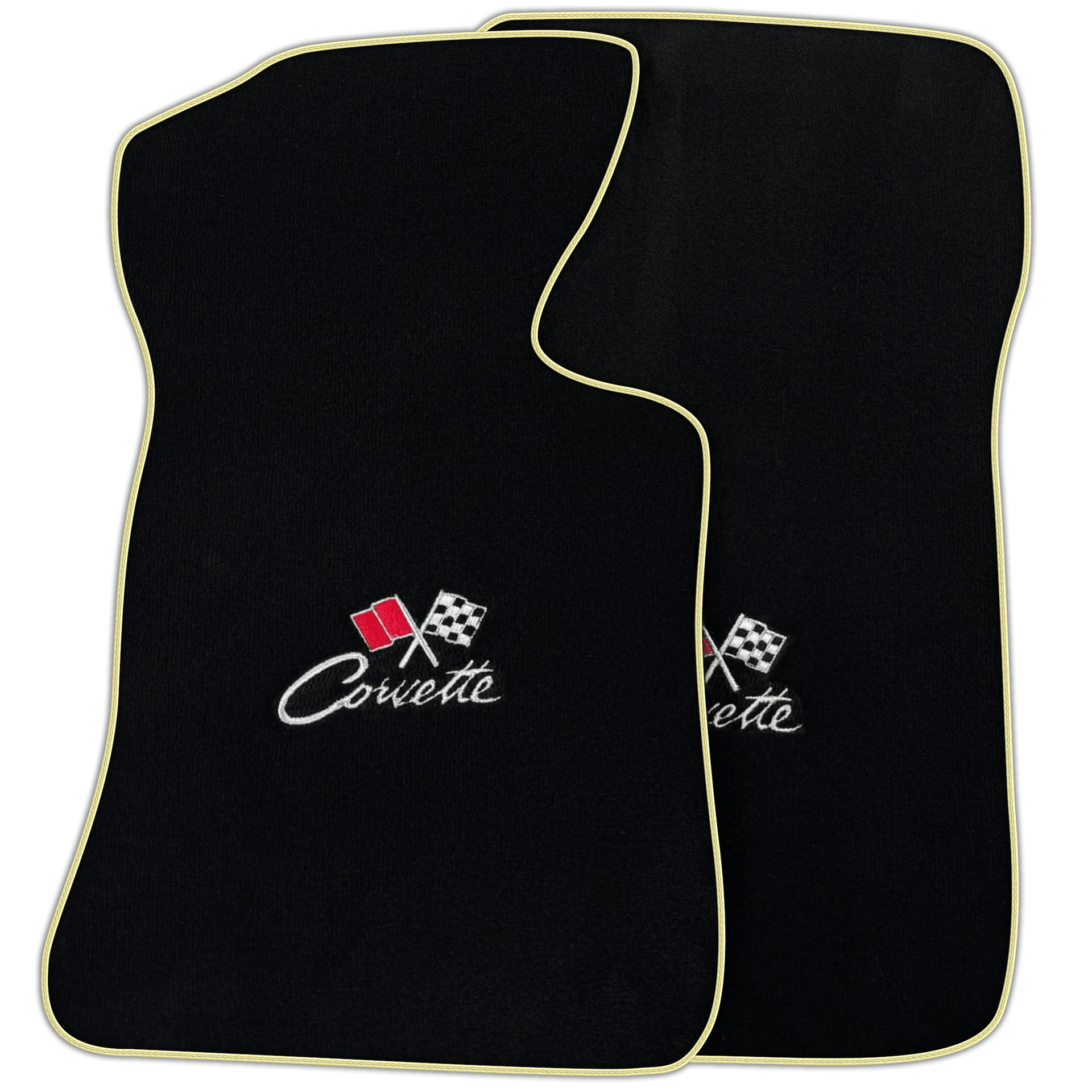 Black Floor Mats for Chevrolet Corvette C2 (1963-1967) | Various Trim Colors