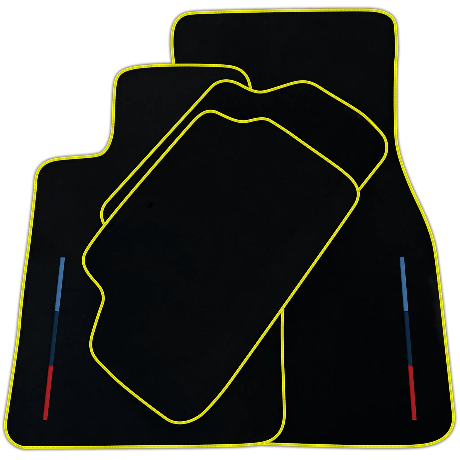Black Floor Mats For BMW 3 Series F30 Tailored Set Perfect Fit | Various Trim Colors