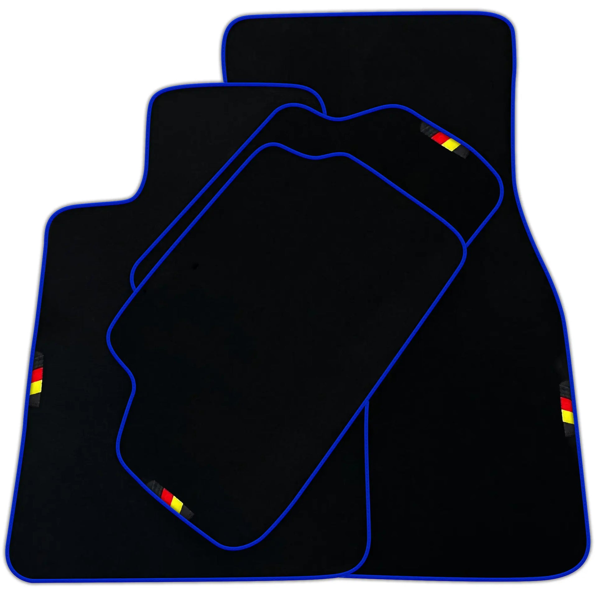 Black Floor Mats For BMW 7 Series F01 Germany Edition AutoWin Brand | Various Trim Colors