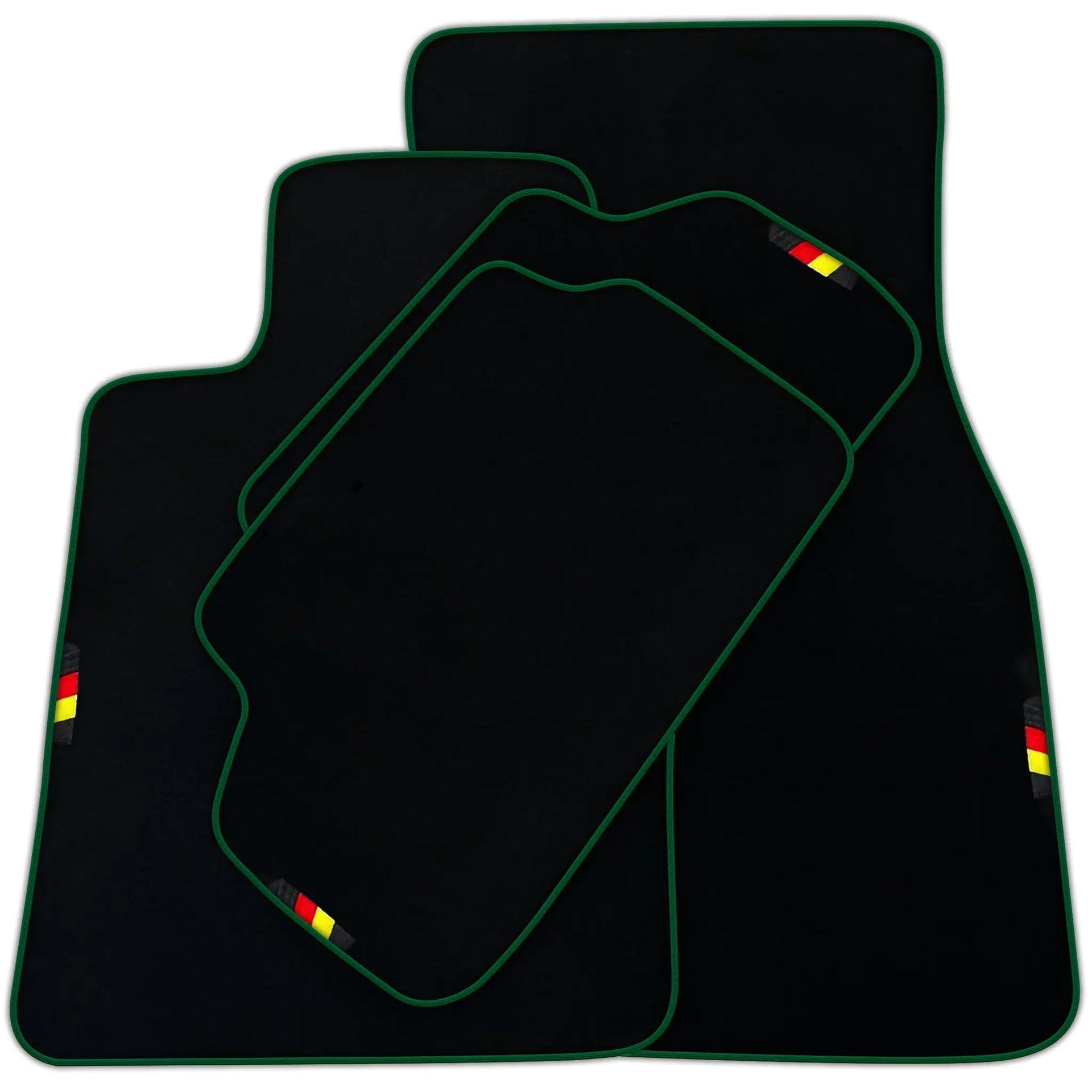 Black Floor Mats For BMW 7 Series F01 Germany Edition AutoWin Brand | Various Trim Colors