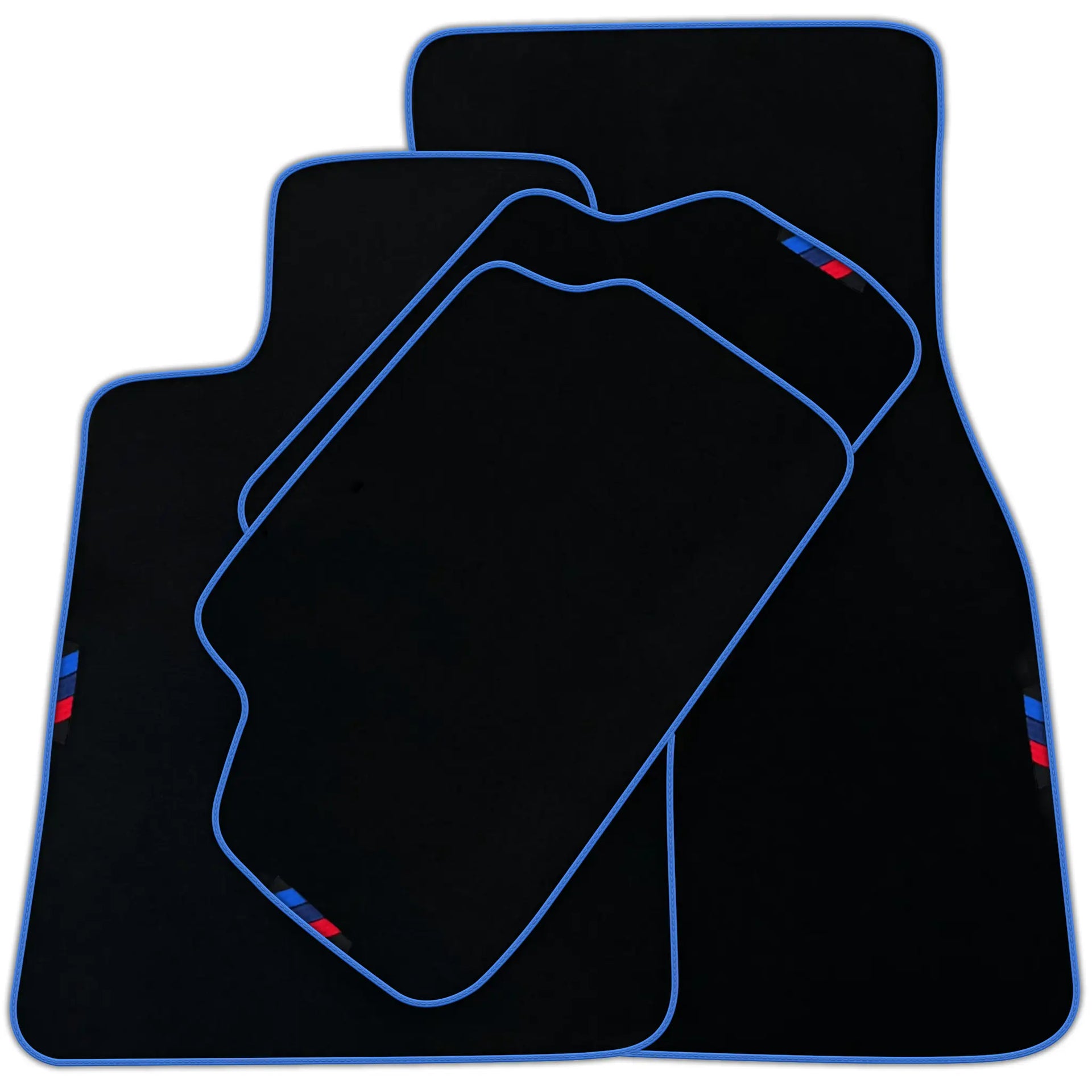 Black Floor Mats For BMW Z4 Series G29 With 3 Color Stripes Tailored Set Perfect Fit | Various Trim Colors