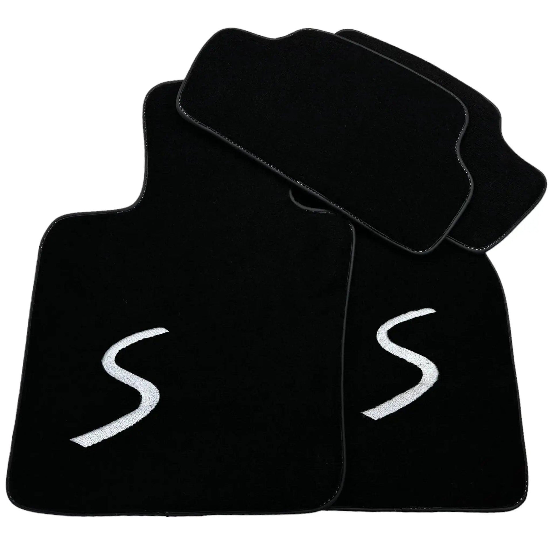 Black Floor Mats for Mini Cabrio R56 Convertible (2009-2016) - AutoWin