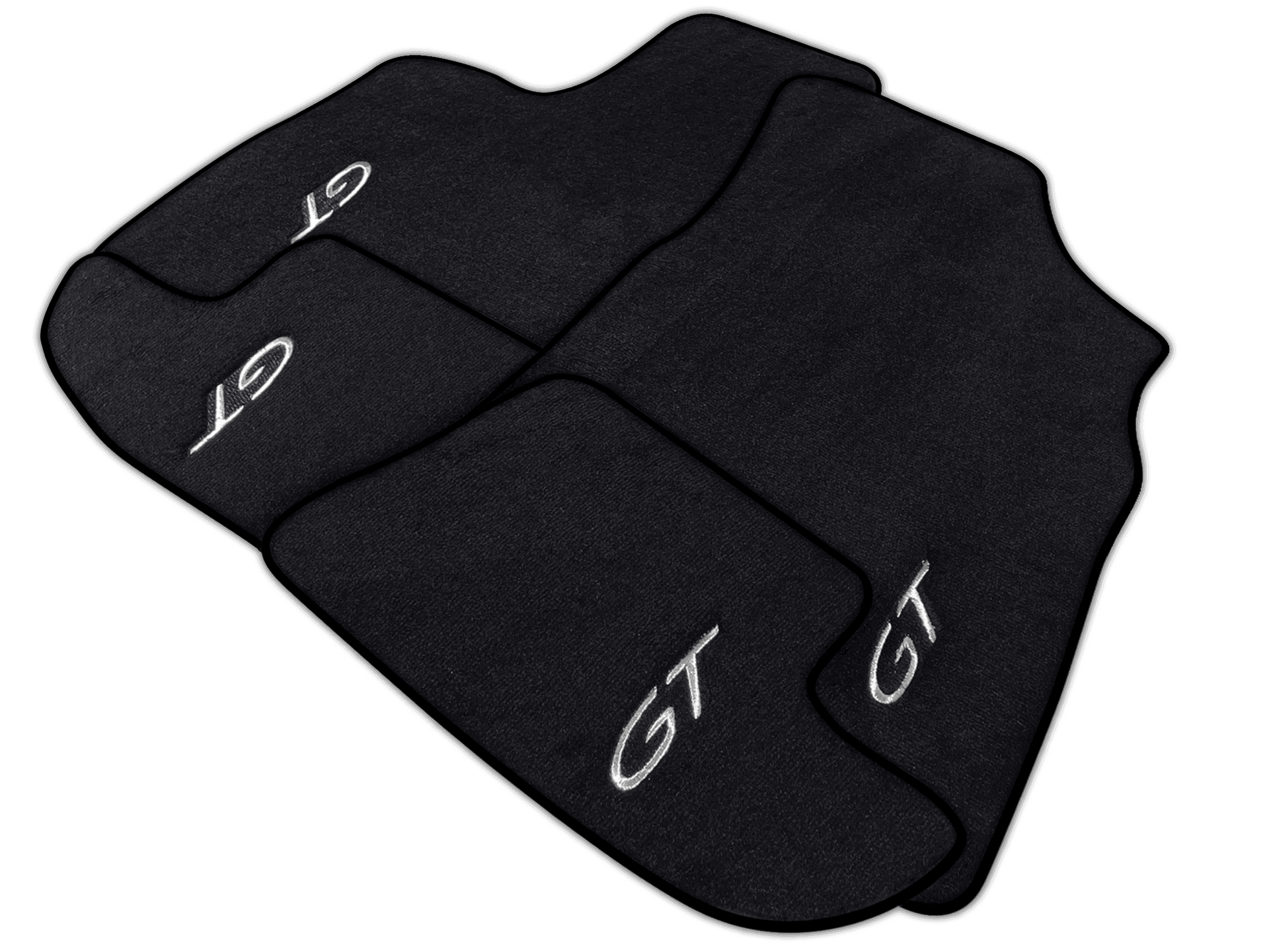 Black Floor Mats for Bentley Continental GT (2003-2011) | Various Trim Colors