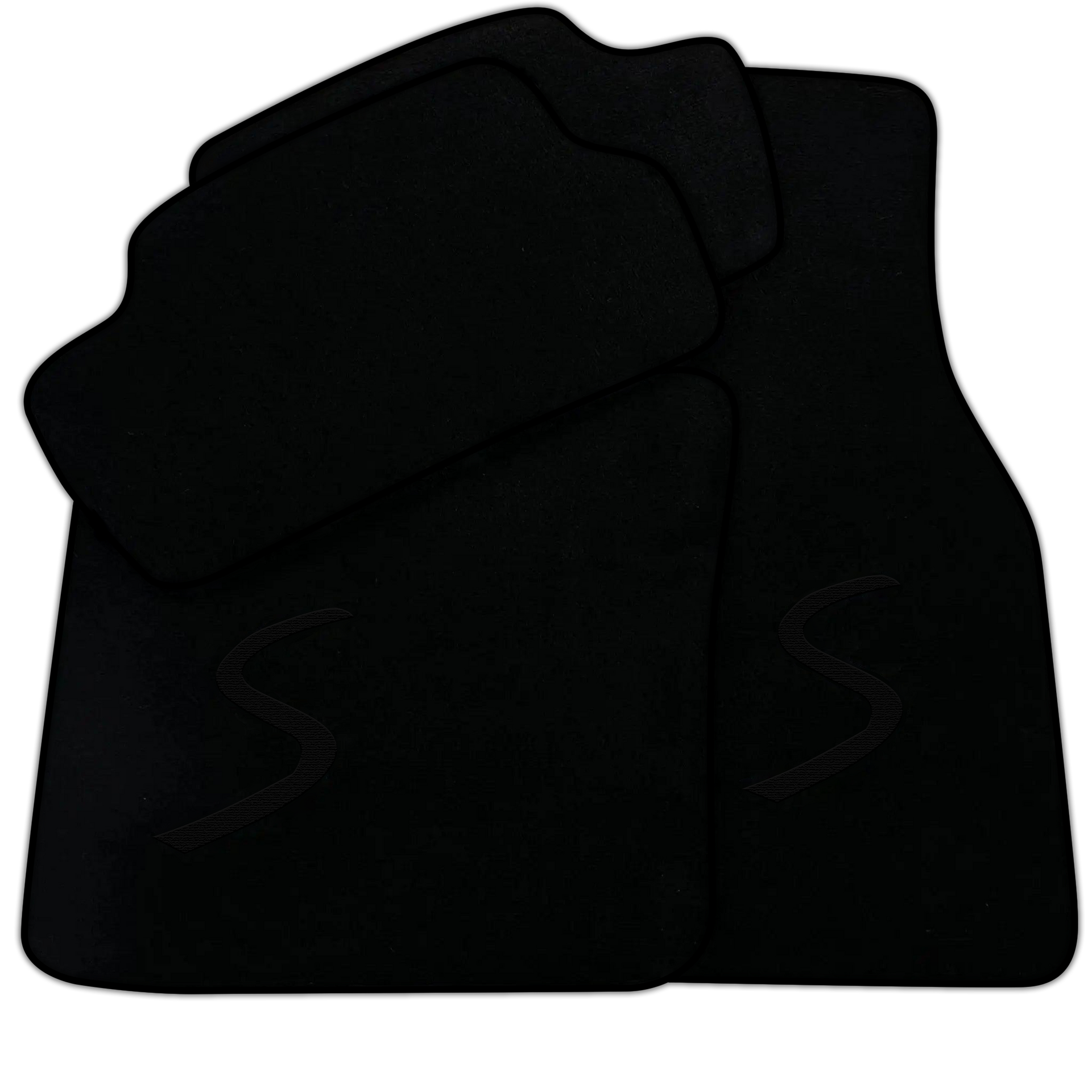 Black Floor Mats for Mini Cooper / One F55 5-Doors (2015-2023)