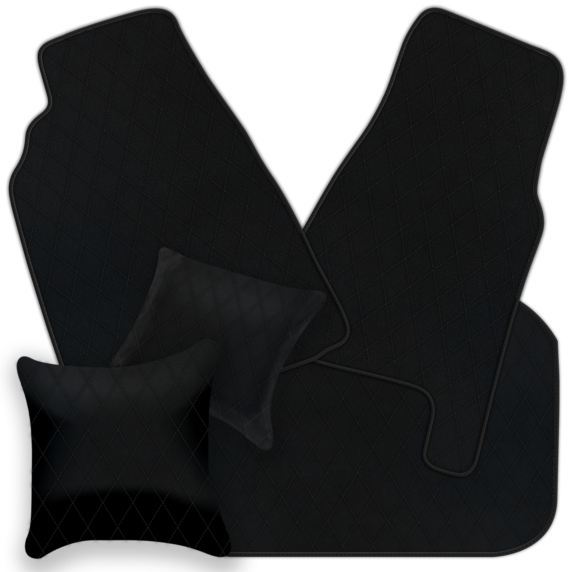 Premium Black Leather Floor Mats for Ferrari 458 Italia (2009-2015)