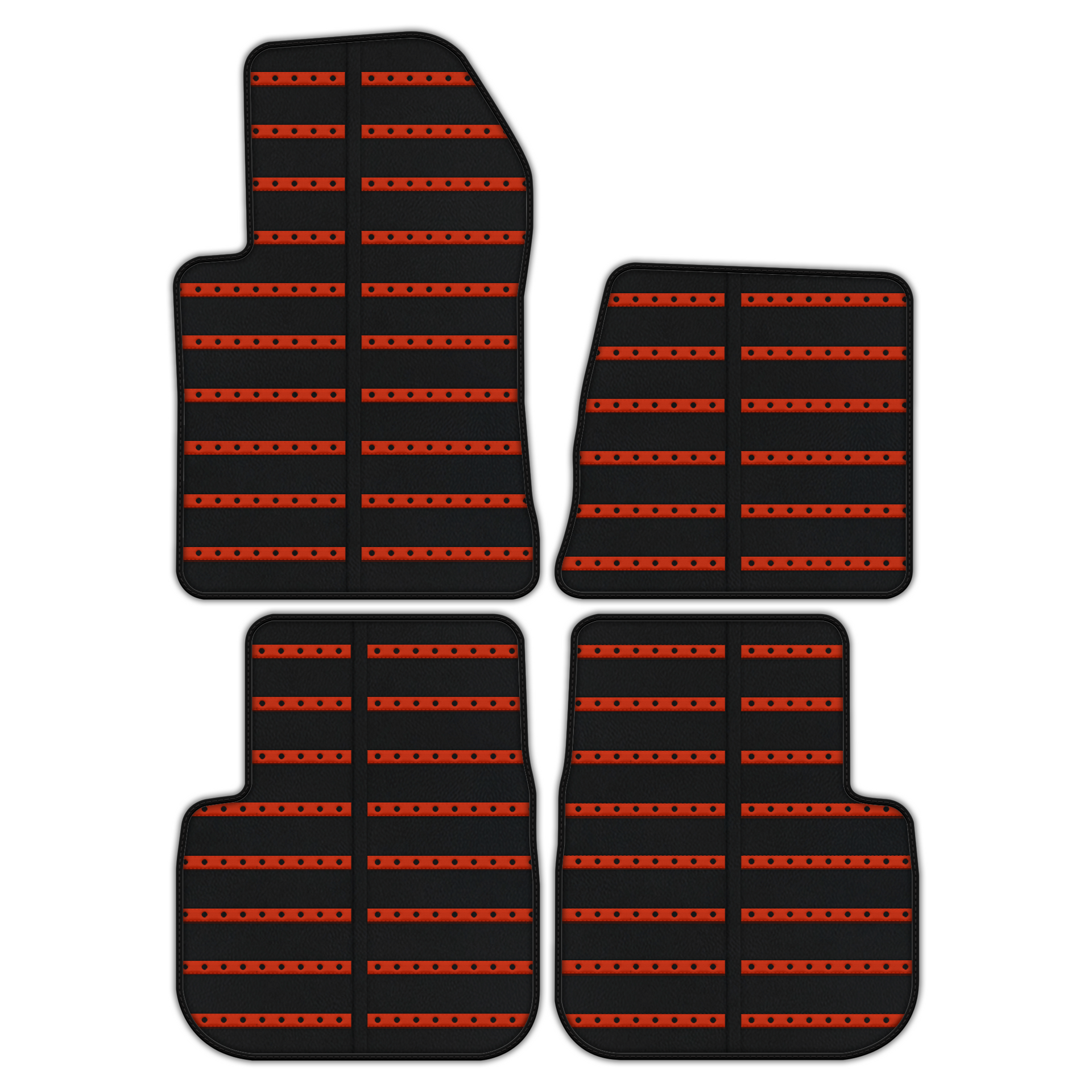 Leather Floor Mats with Daytona Design for Ferrari 612 Scaglietti (2005-2011)