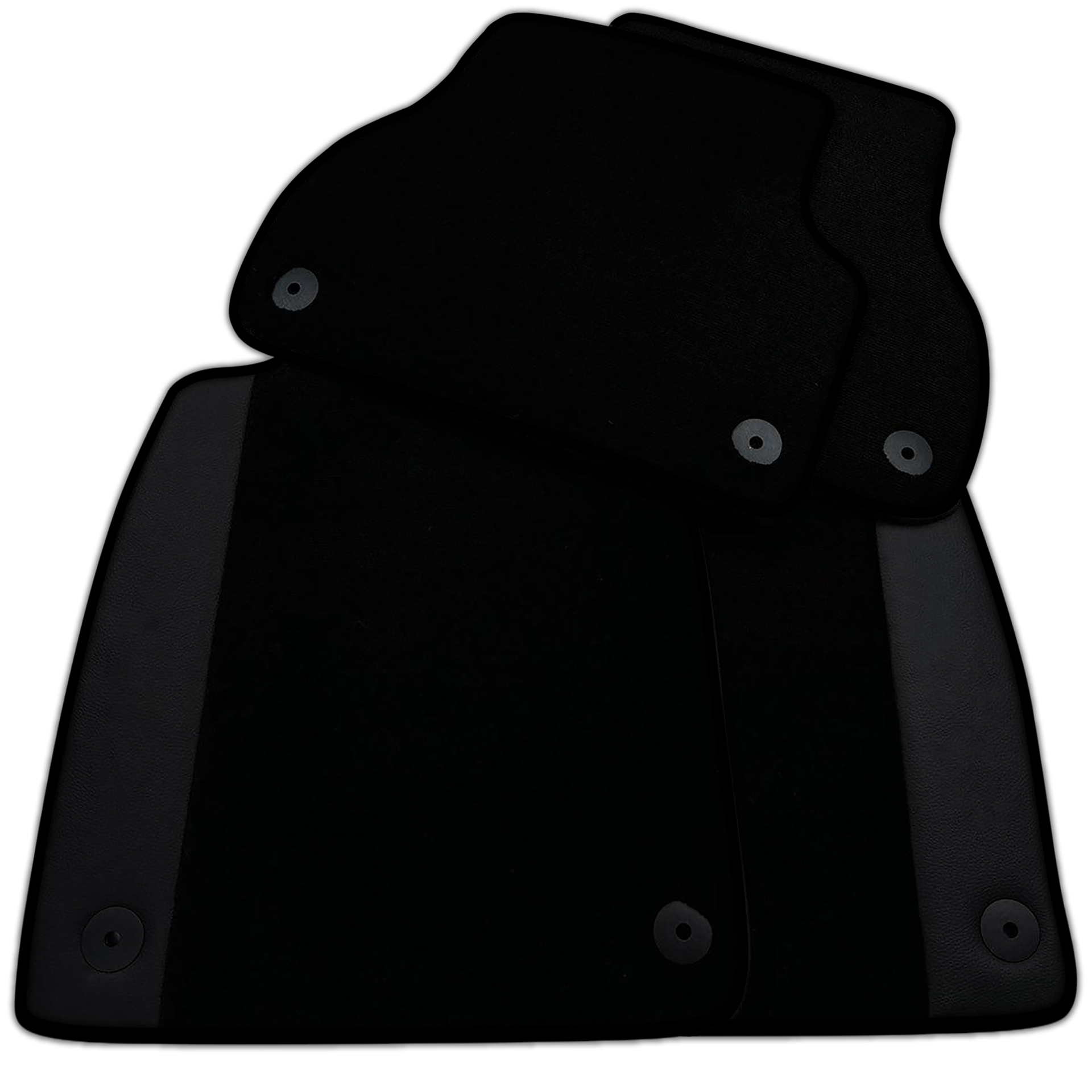 Customizable Black Floor Mats for Audi A6 - C5 Sedan Facelift (2002-2004)
