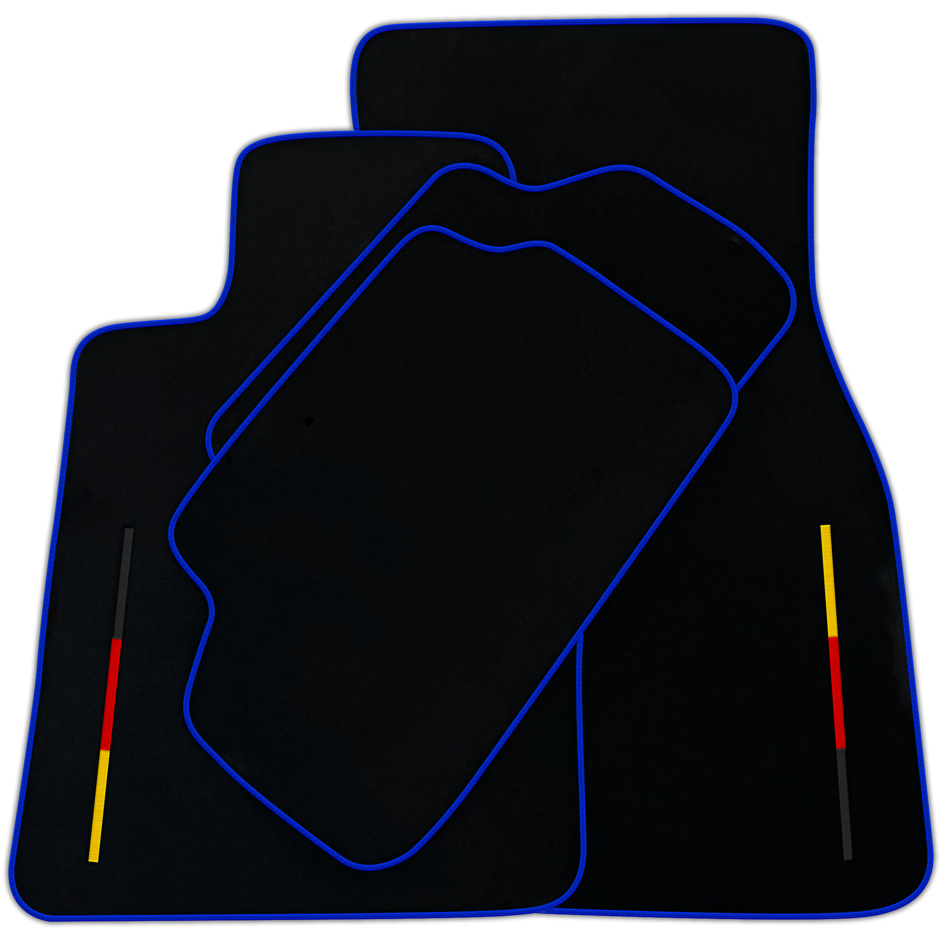 Black Floor Mats for BMW 1 Series E81 3-door Hatchback (2006-2011) German Edition | Various Trim Colors