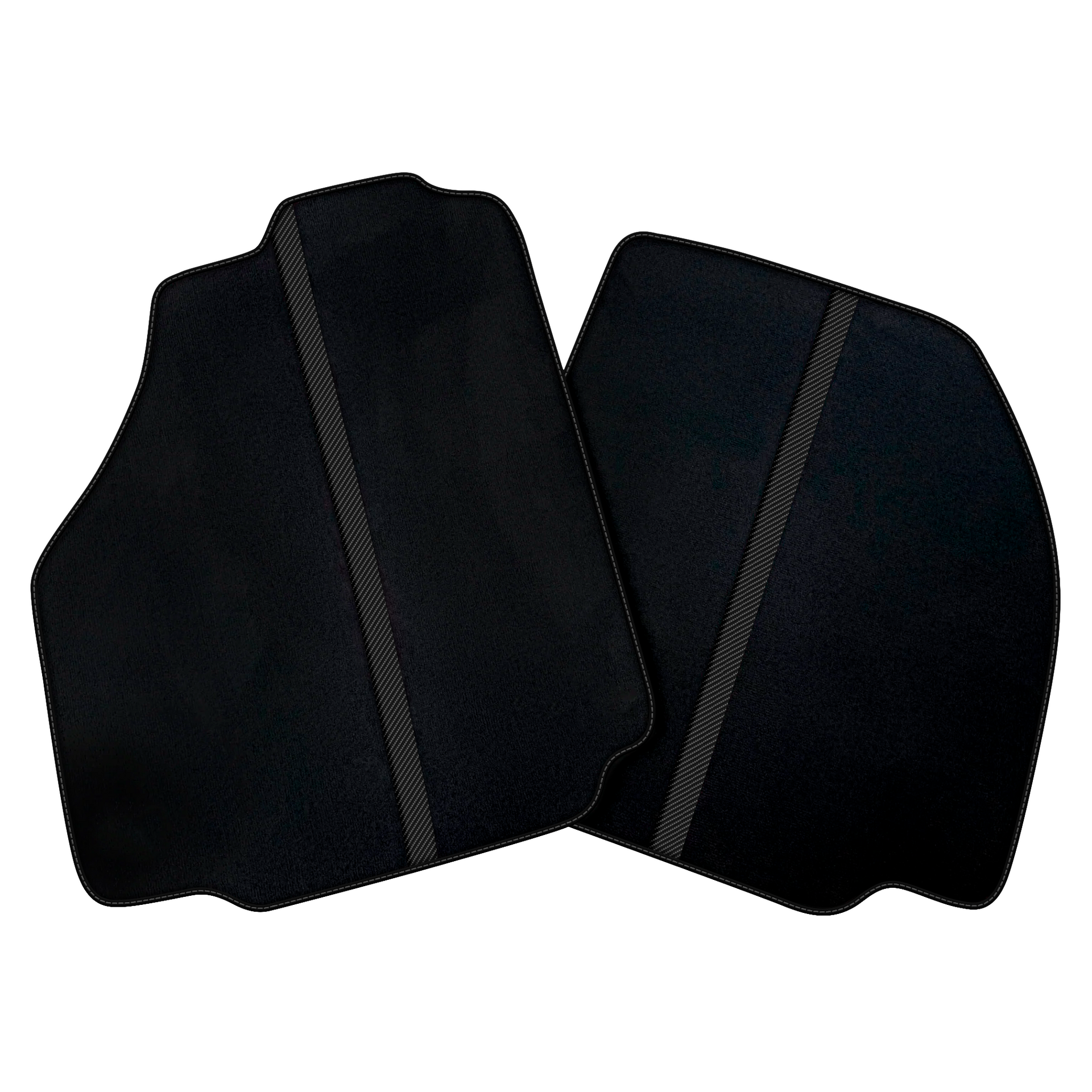 Black Car Floor Mats with Leather Line for Ferrari 458 Speciale (2012-2015) | Various Colors