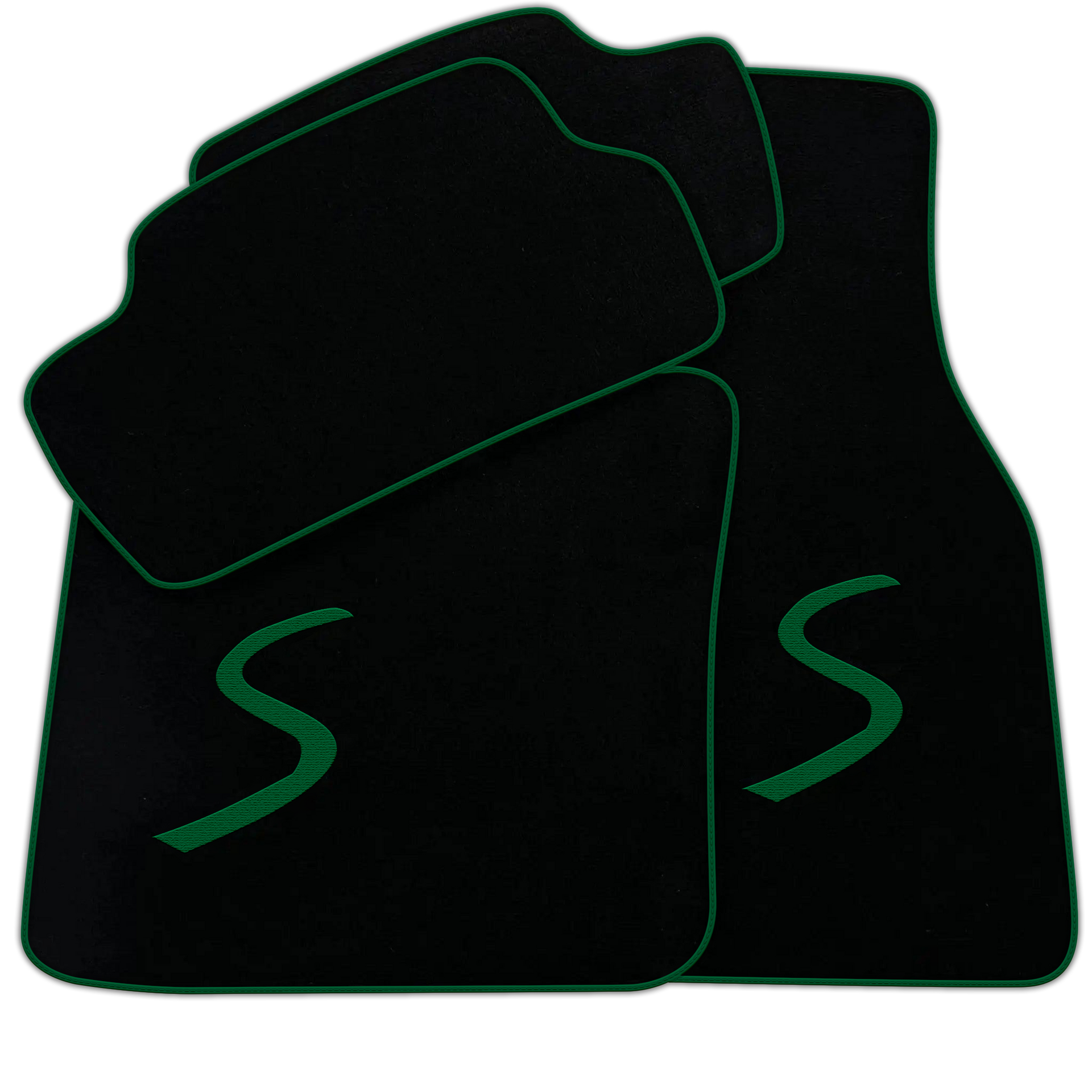 Black Floor Mats for Mini Cooper / One F55 5-Doors (2015-2023)