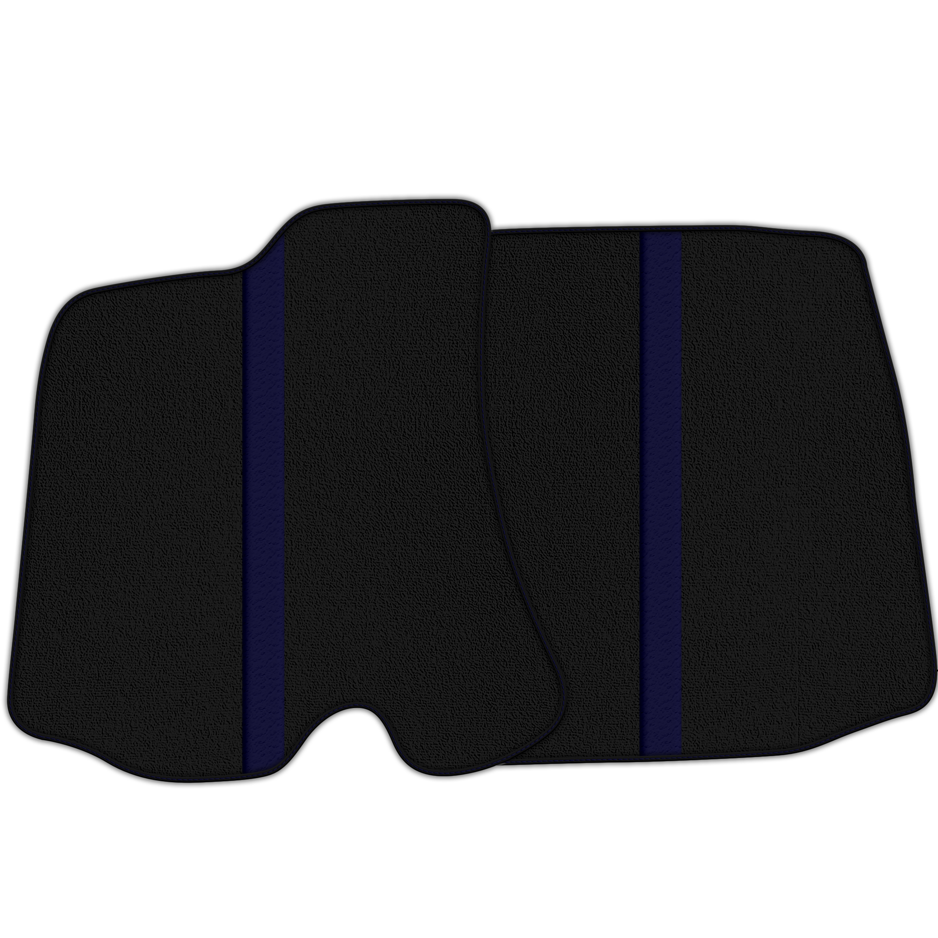 Black Floor Mats with Leather Line for Ferrari Portofino (2018-2023) - Various Colors