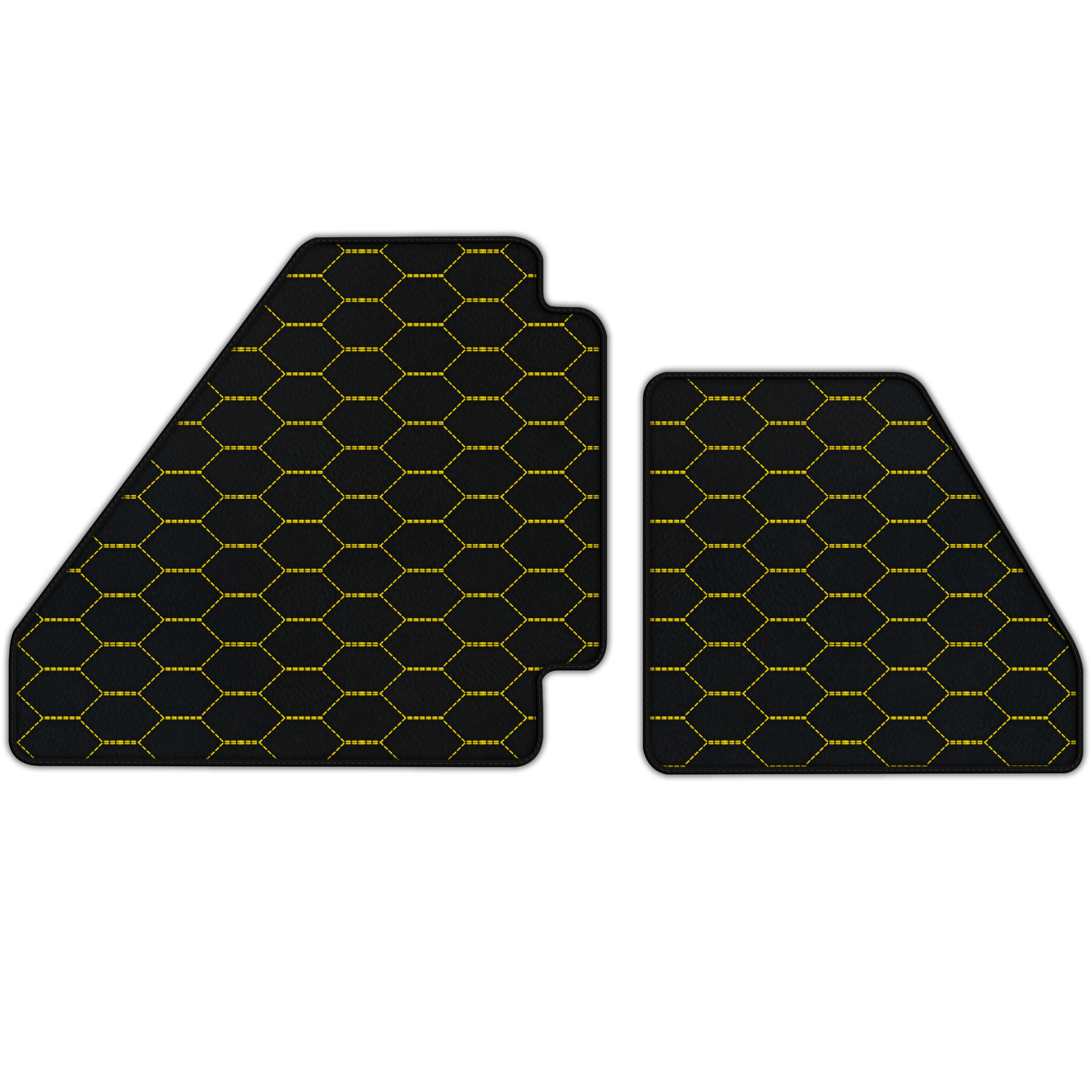 Customizable Leather Floor Mats with Viper Hex Pattern for Ferrari F40 (1987-1996) - AutoWin