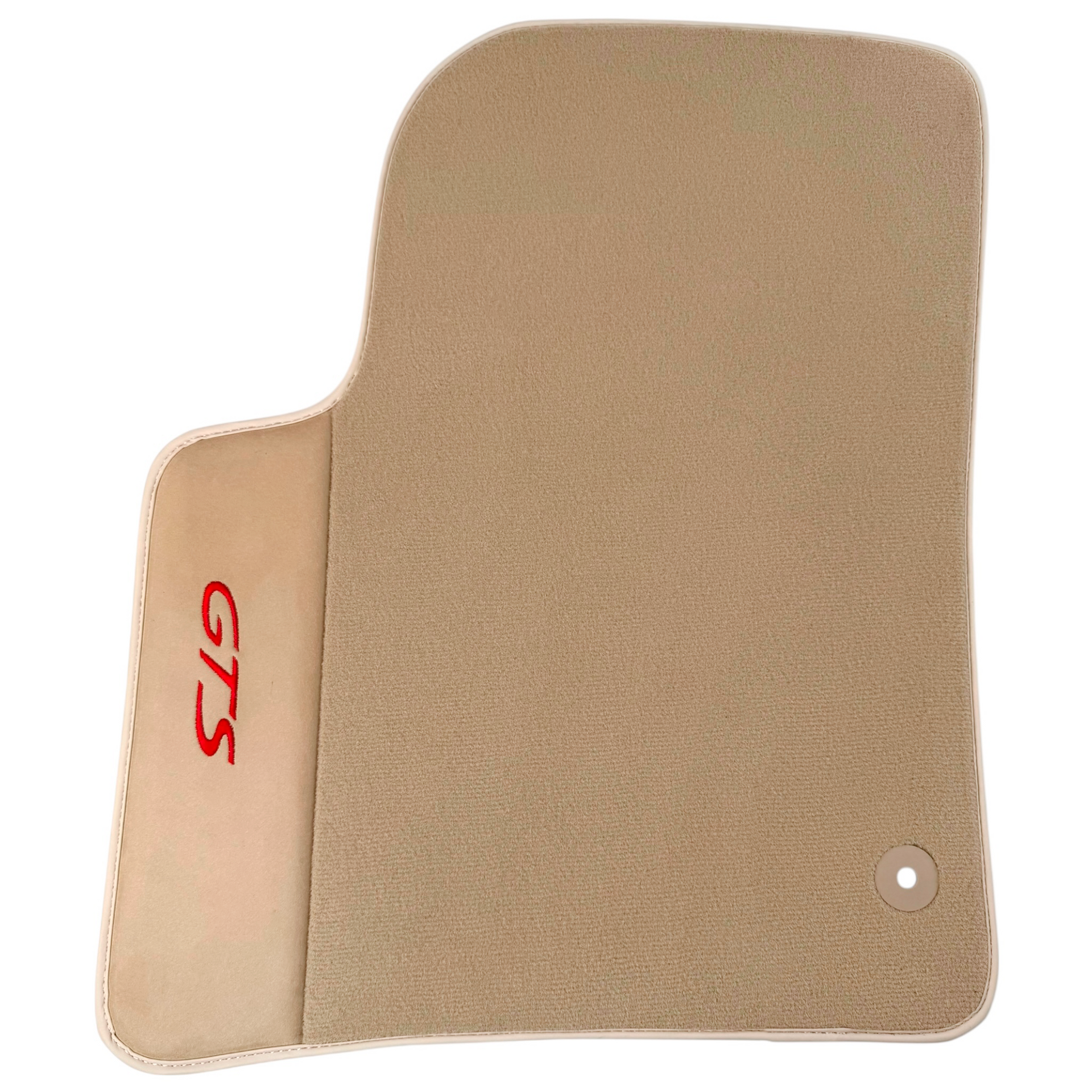 Beige Car Floor Mats for Porsche Cayenne GTS (2003-2010) with Alcantara Leather
