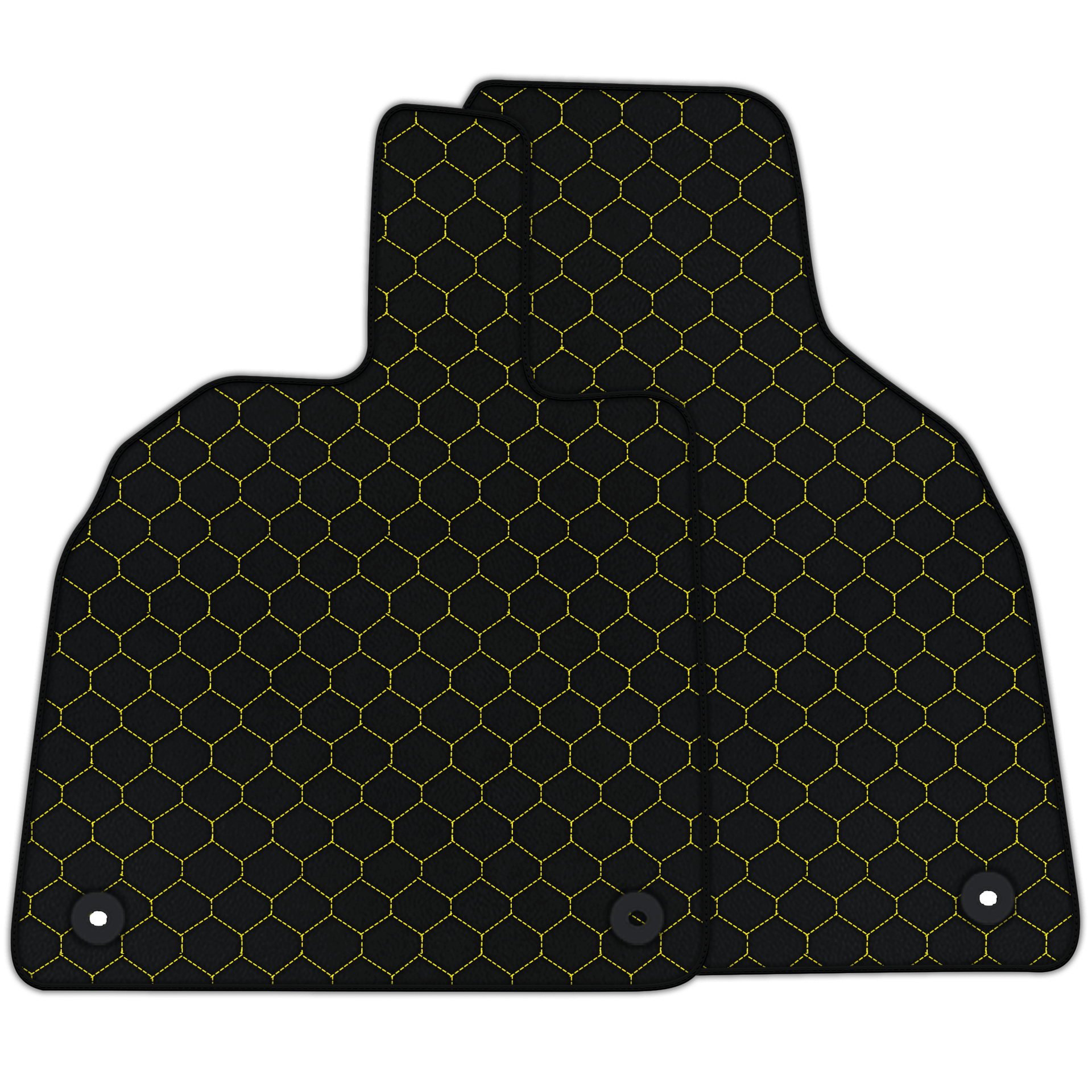 Customizable Leather Floor Mats with Hex Pattern for Lamborghini Aventador (2012-2022)