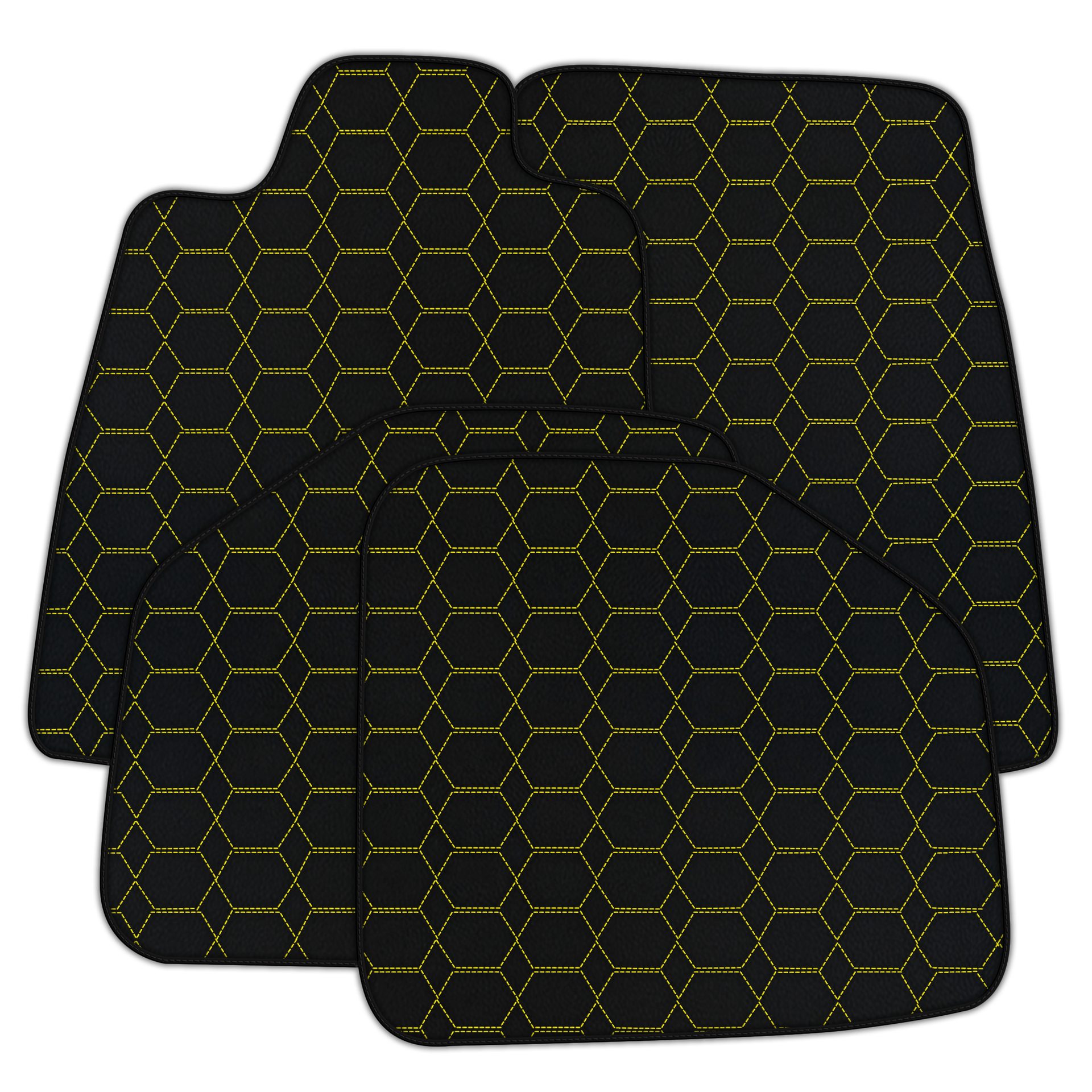 Customizable Leather Floor Mats for Aston Martin DBX | Hex Pattern