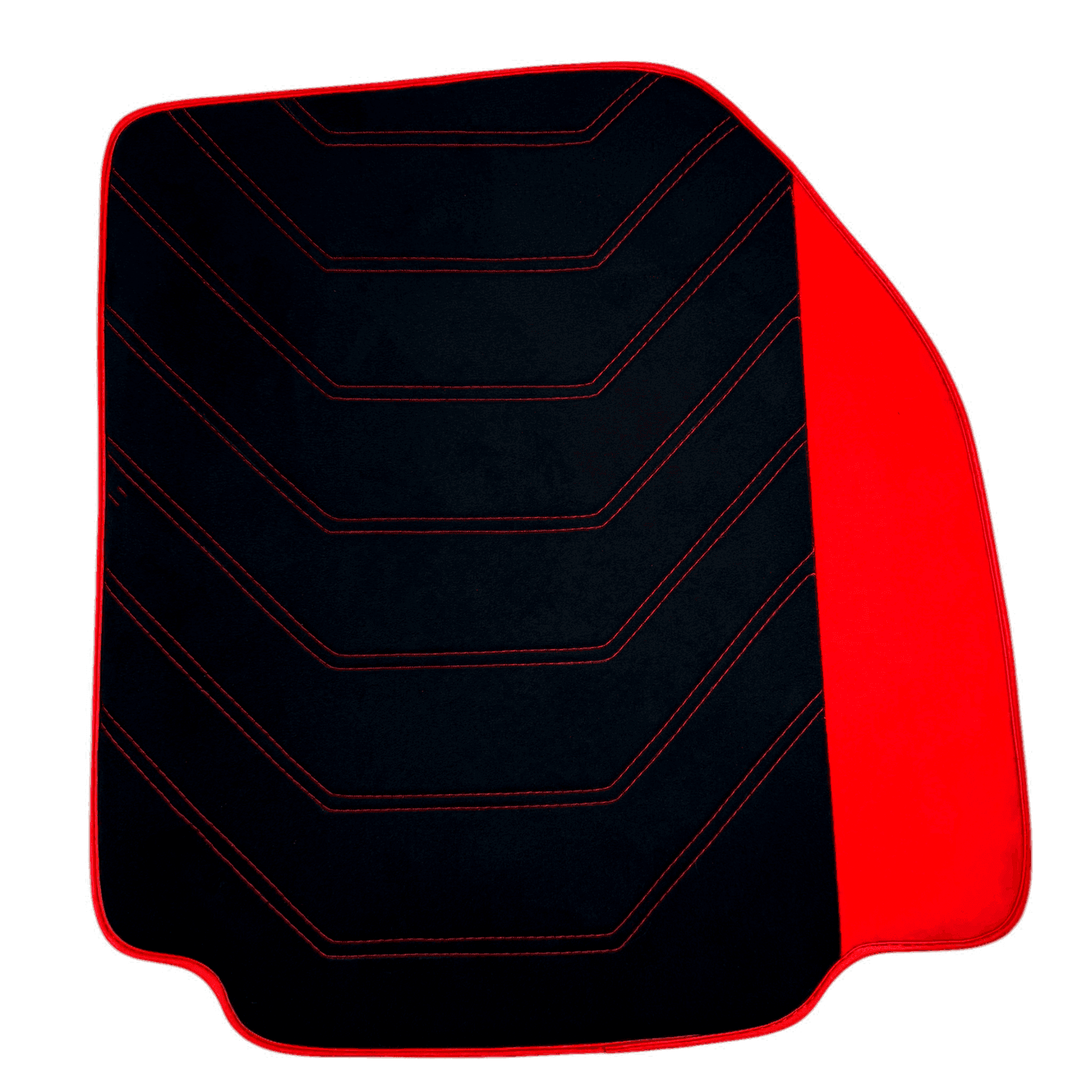 Black Alcantara Floor Mats for Ferrari 458 Speciale (2012-2015) with Red Alcantara Accents