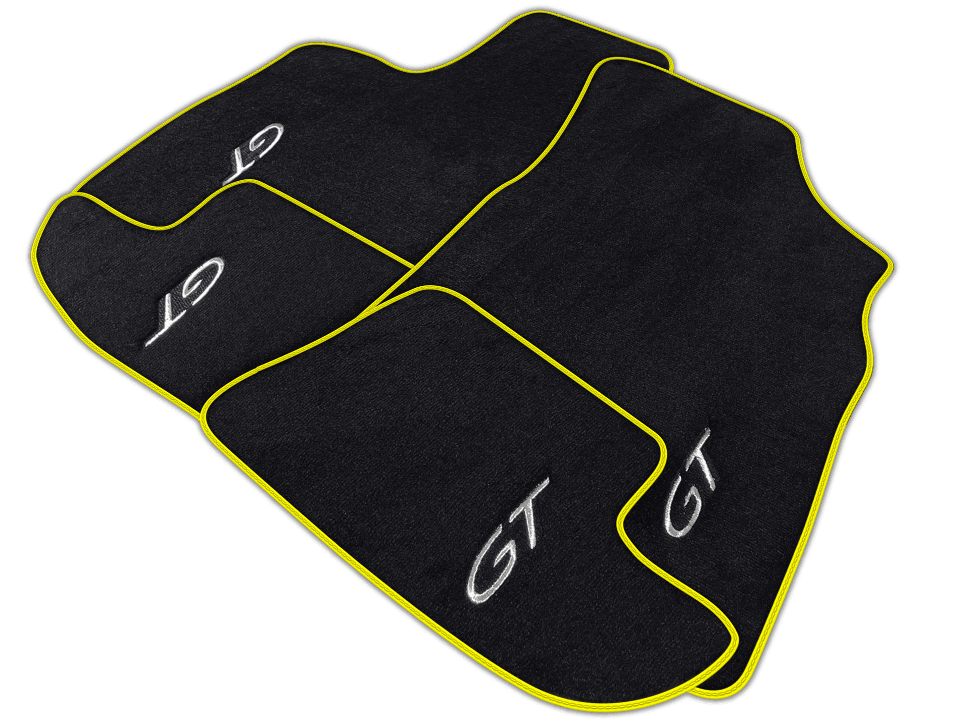 Black Floor Mats for Bentley Continental GT (2003-2011) | Various Trim Colors