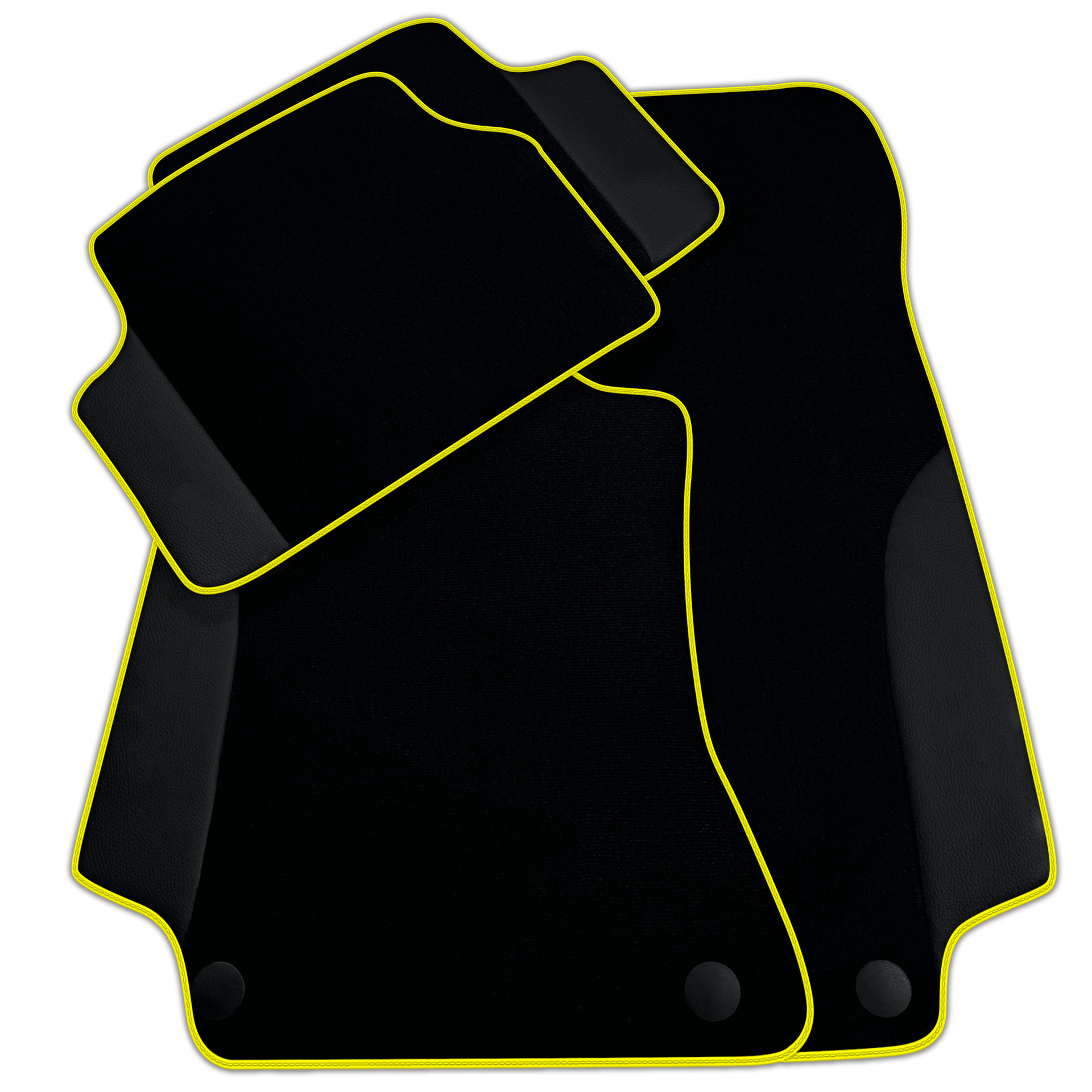 Customizable Black Floor Mats For Mercedes Benz V-Class 447 Front (2014-2019)