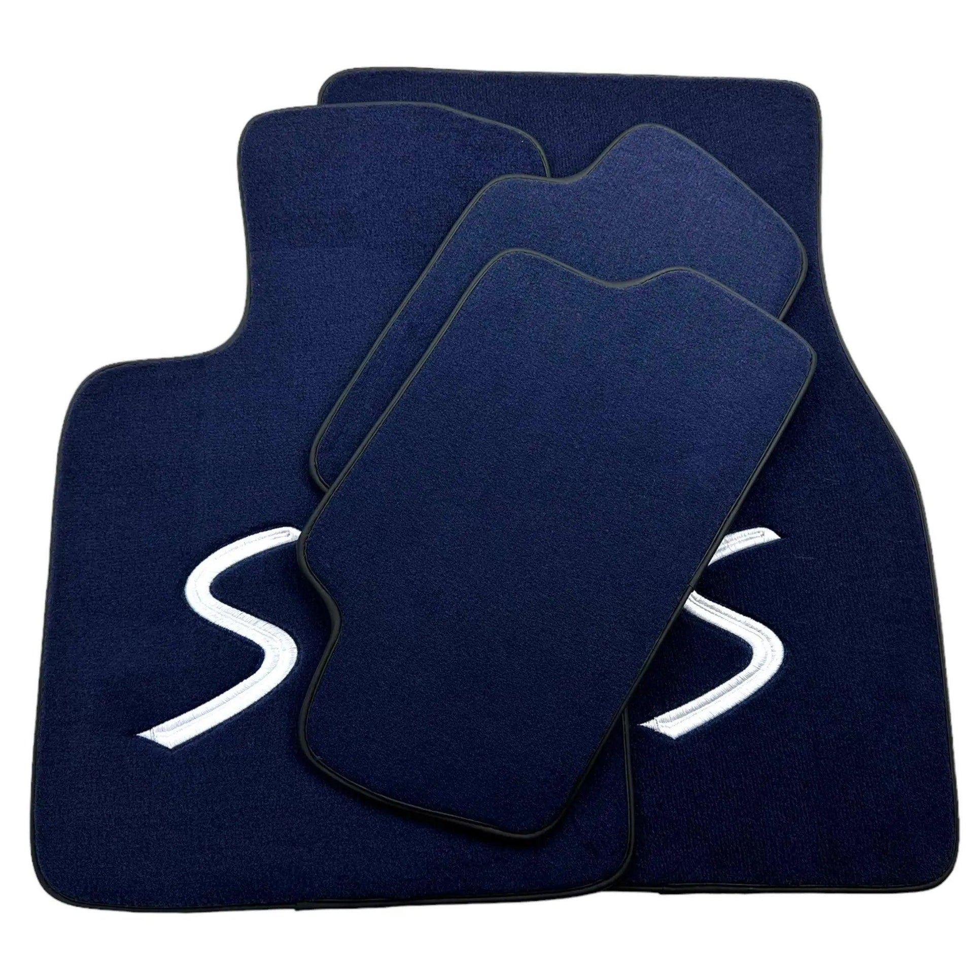 Dark Blue Floor Mats for Mini Cooper / One Electric (2020-2023) - AutoWin