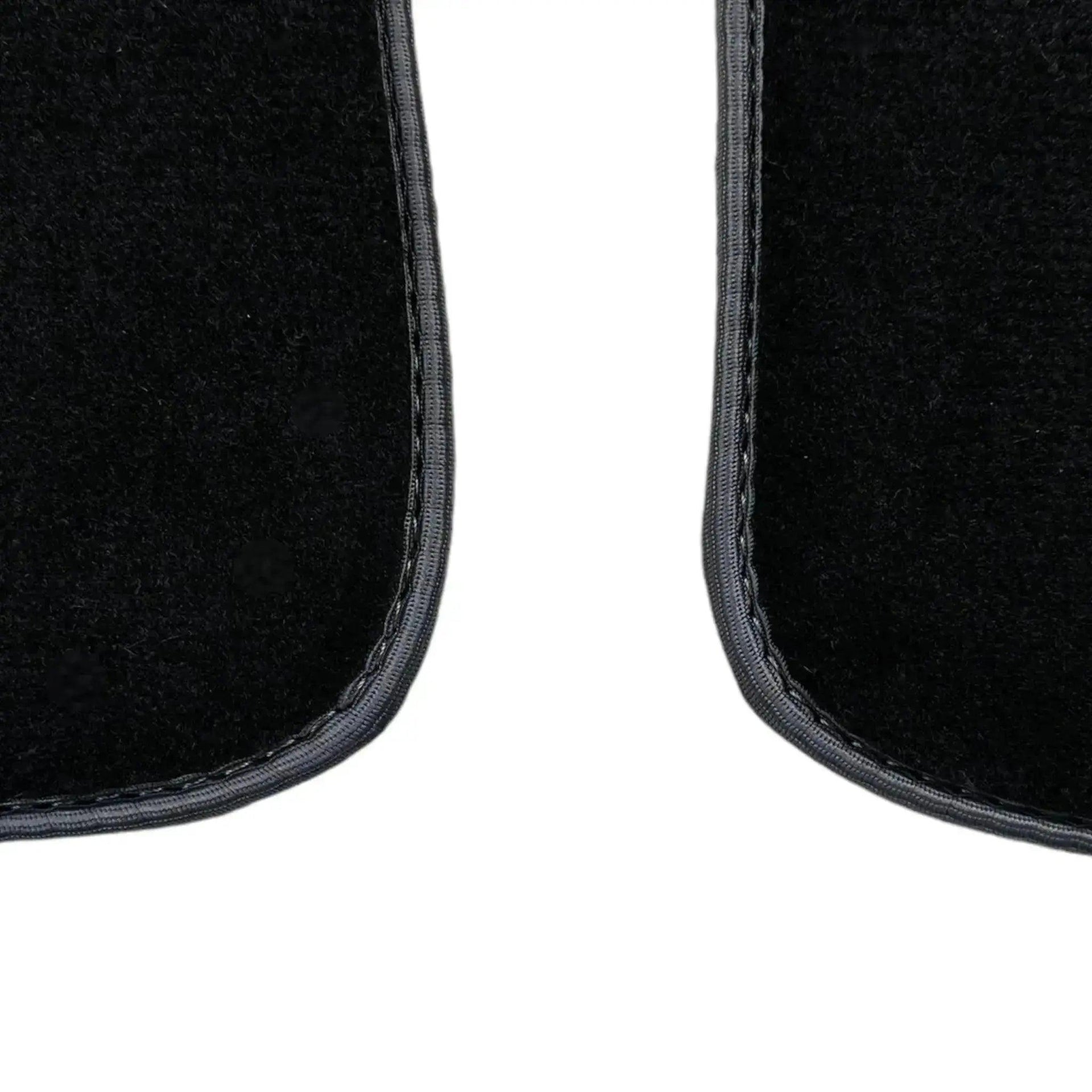 Black Floor Mats for Mini Cooper / One F56 3-Doors (2014-2023) with Gray Trim - AutoWin