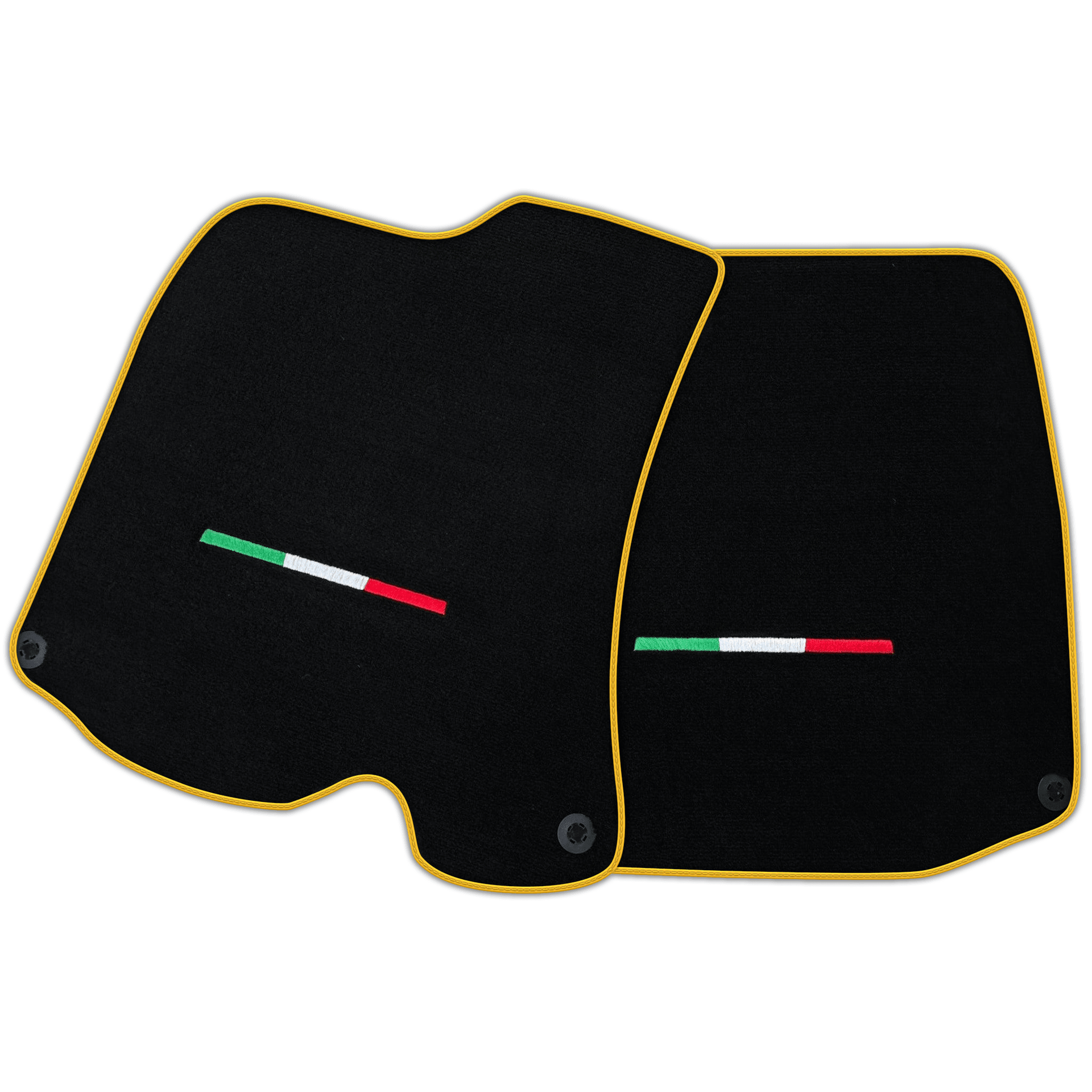 Black Floor Mats For Ferrari Portofino (2018-2023) Italian Edition