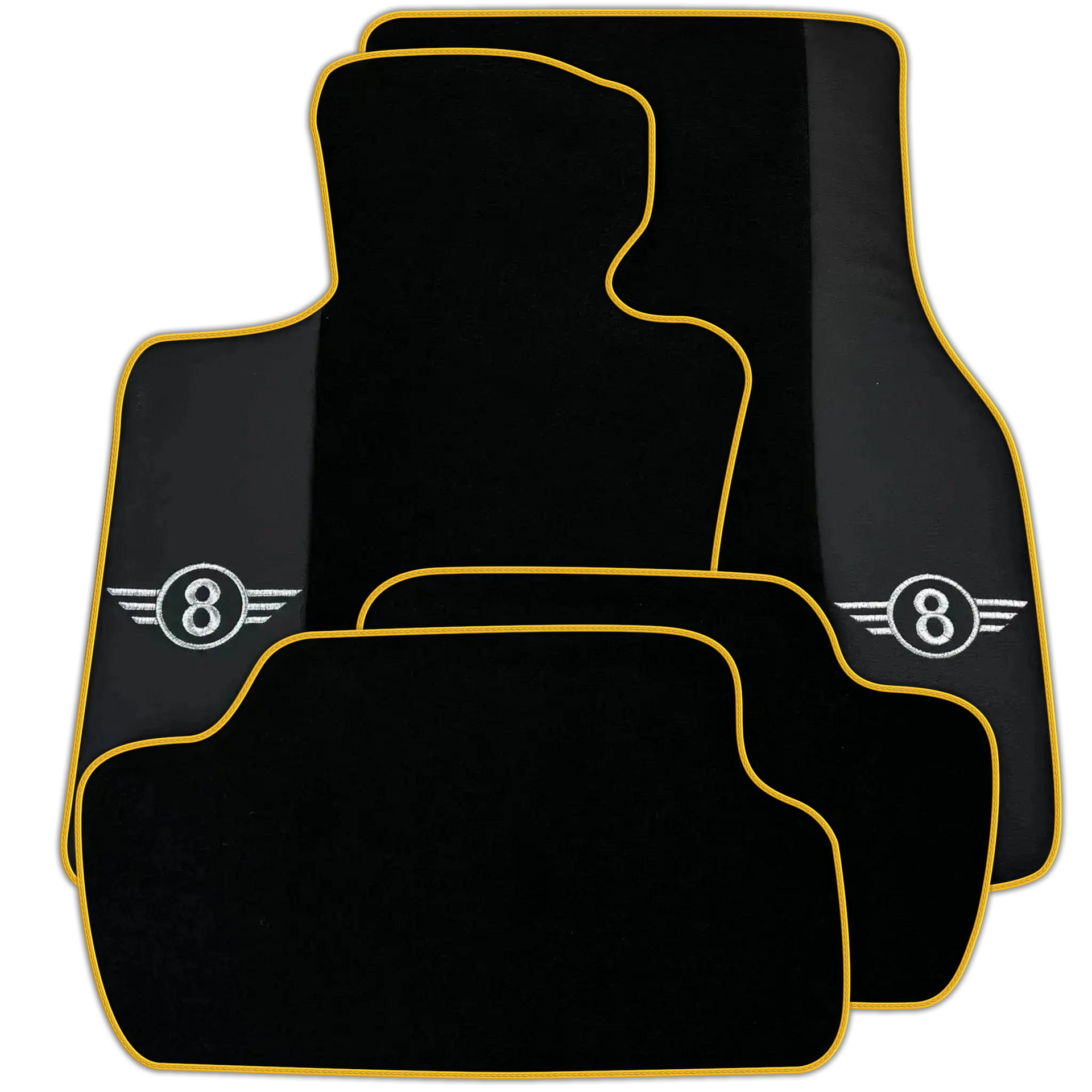 Black Floor Mats for Mini Cooper / One Electric (2020-2023) Various Trim Colors