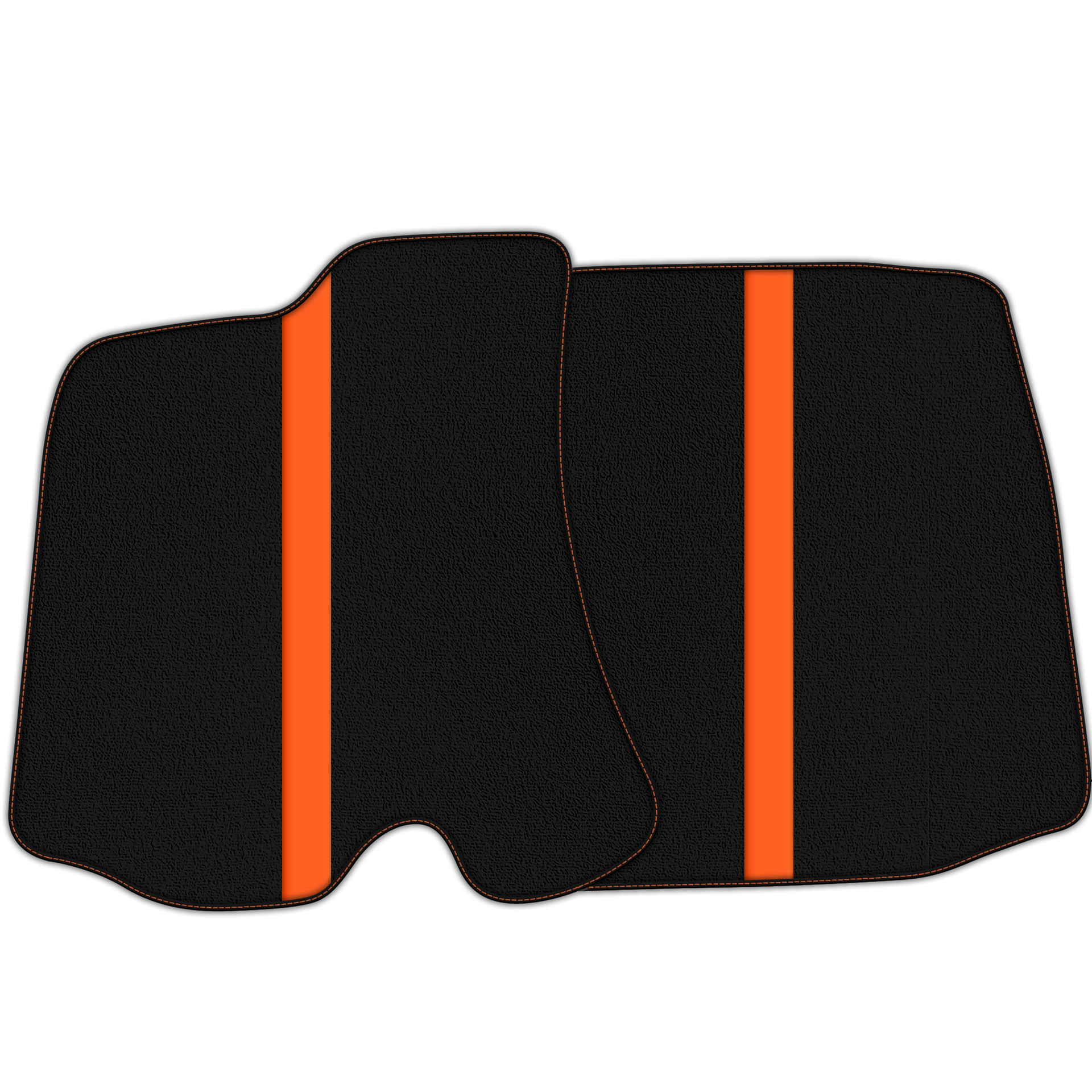 Black Floor Mats with Leather Line for Ferrari Portofino (2018-2023) - Various Colors