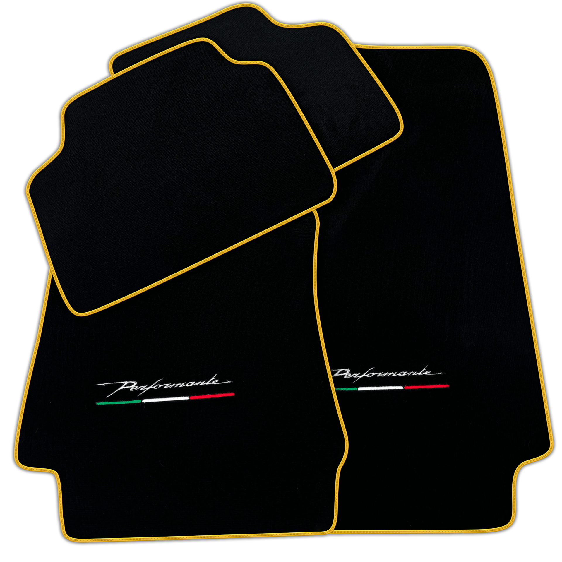 Black Floor Mats for Alfa Romeo Giulia (2016-2024) Rear Wheel Drive