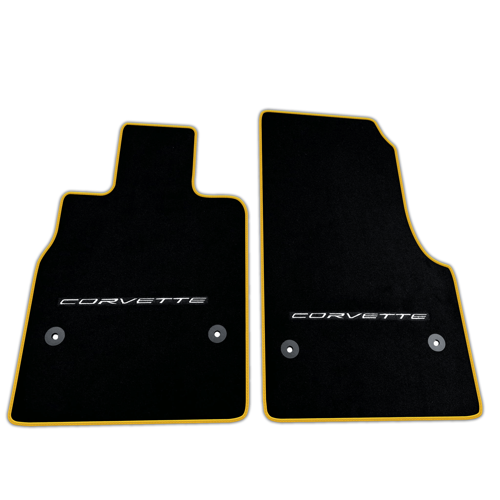 Black Floor Mats for Chevrolet Corvette C8 (2020-2024) | Various Trim Colors