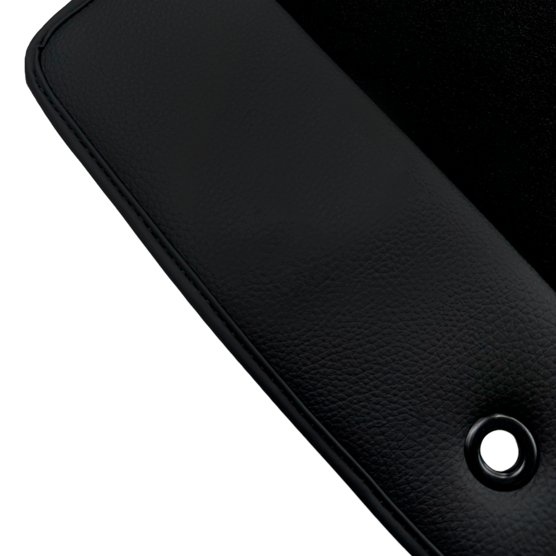 Black Floor Mats for Dodge Charger (2015-2024) with Leather | AutoWin