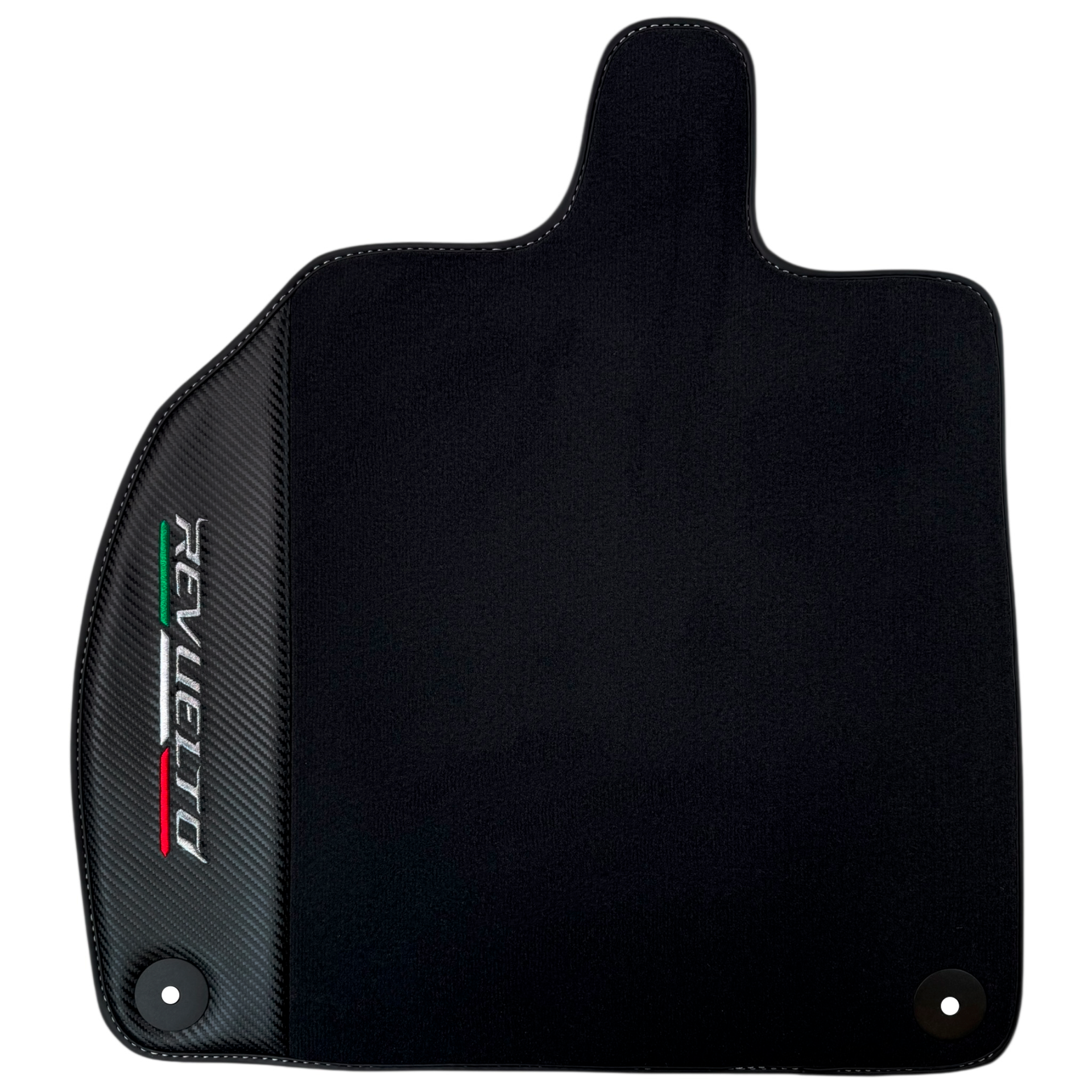 Luxury Leather Black Floor Mats for Lamborghini Revuelto (2024-2025)
