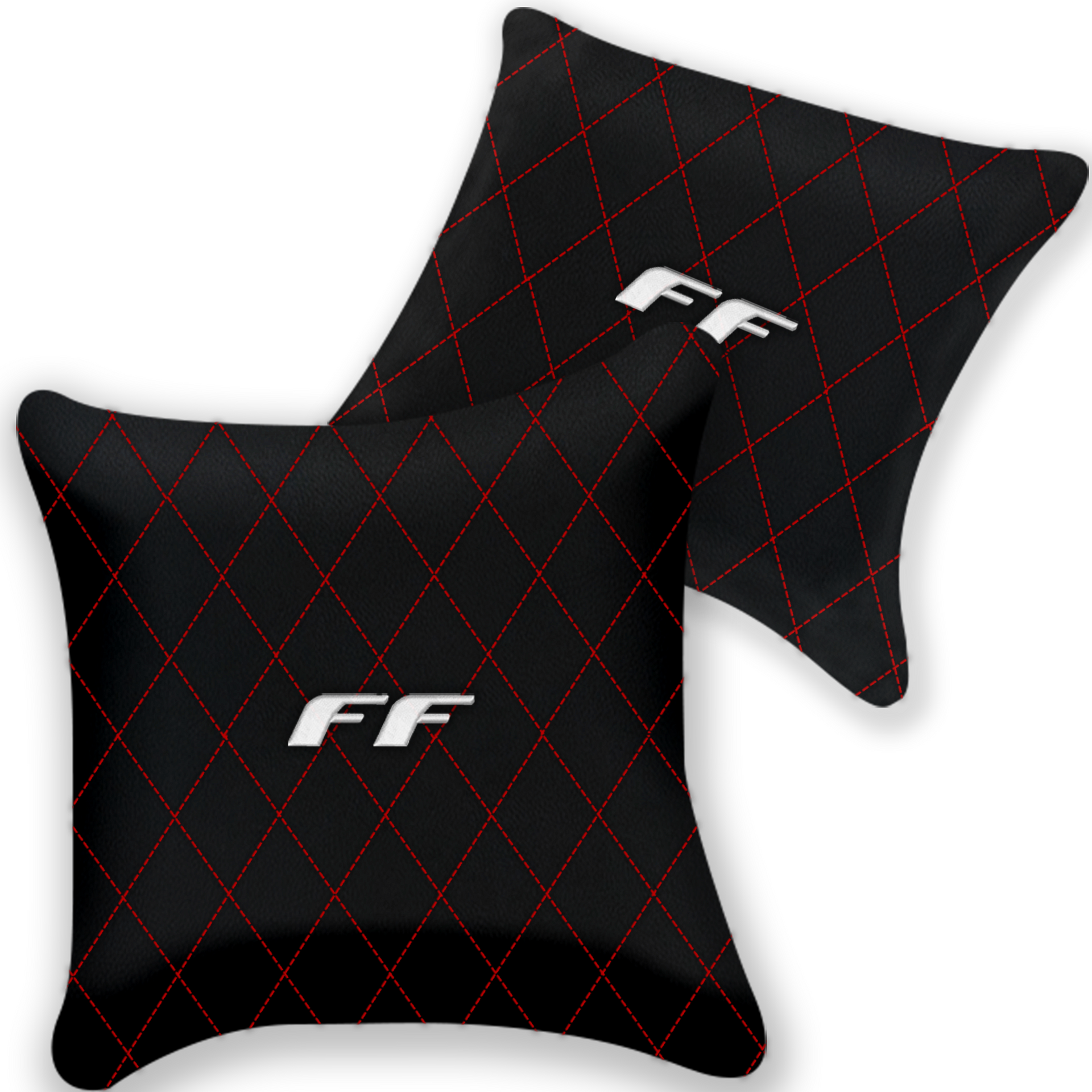 Custom Black Leather Pillows for Ferrari GTC4 Lusso - Set of 2