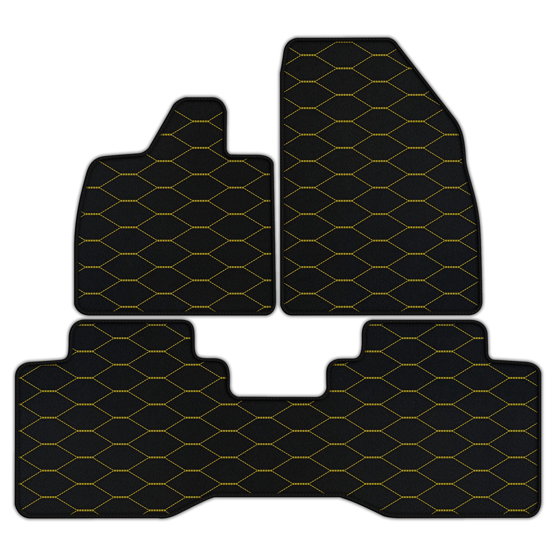 Leather Floor Mats for Lotus Eletre 2022-2025 | Vertical Hex Design