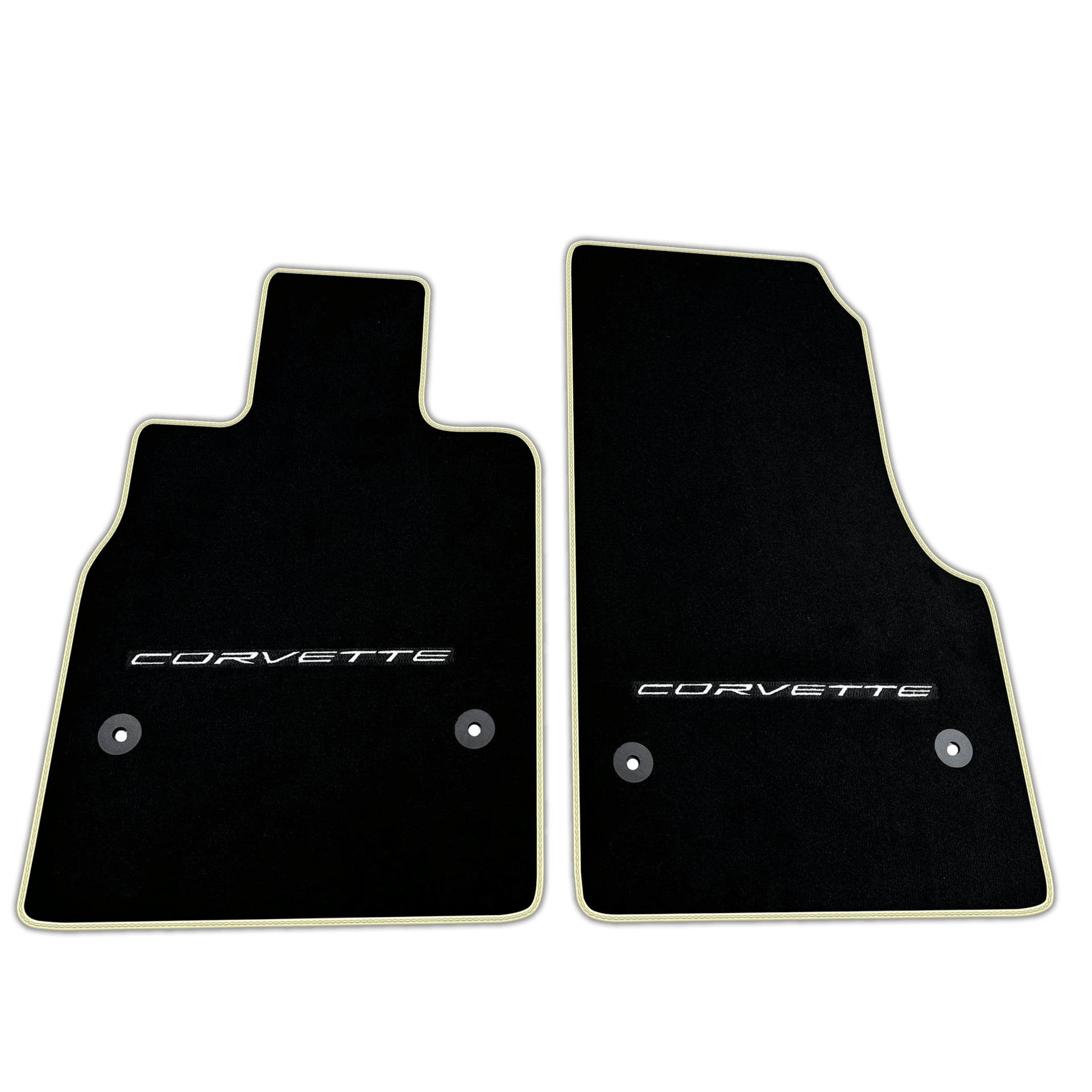 Black Floor Mats for Chevrolet Corvette C8 (2020-2024) | Various Trim Colors