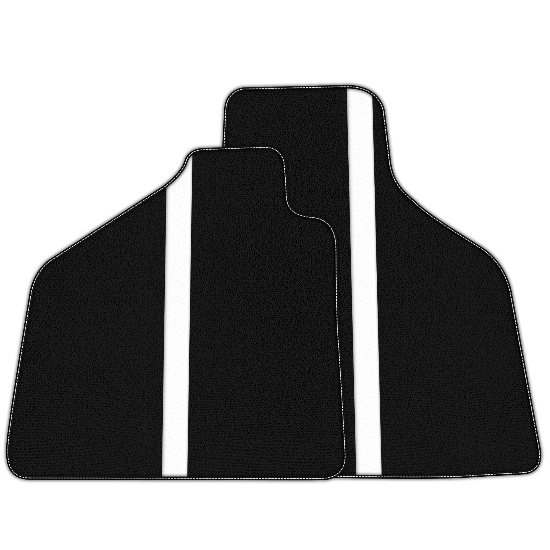 Custom Black Floor Mats with Leather for Lamborghini Aventador SV