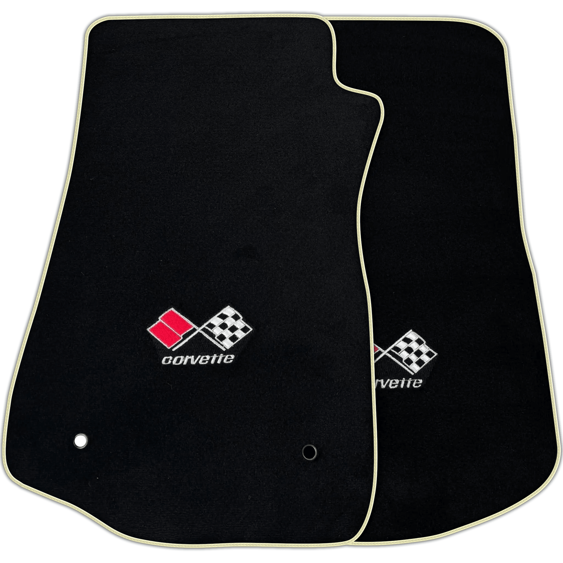 Black Floor Mats for Chevrolet Corvette C3 (1968-1982) | Various Trim Colors