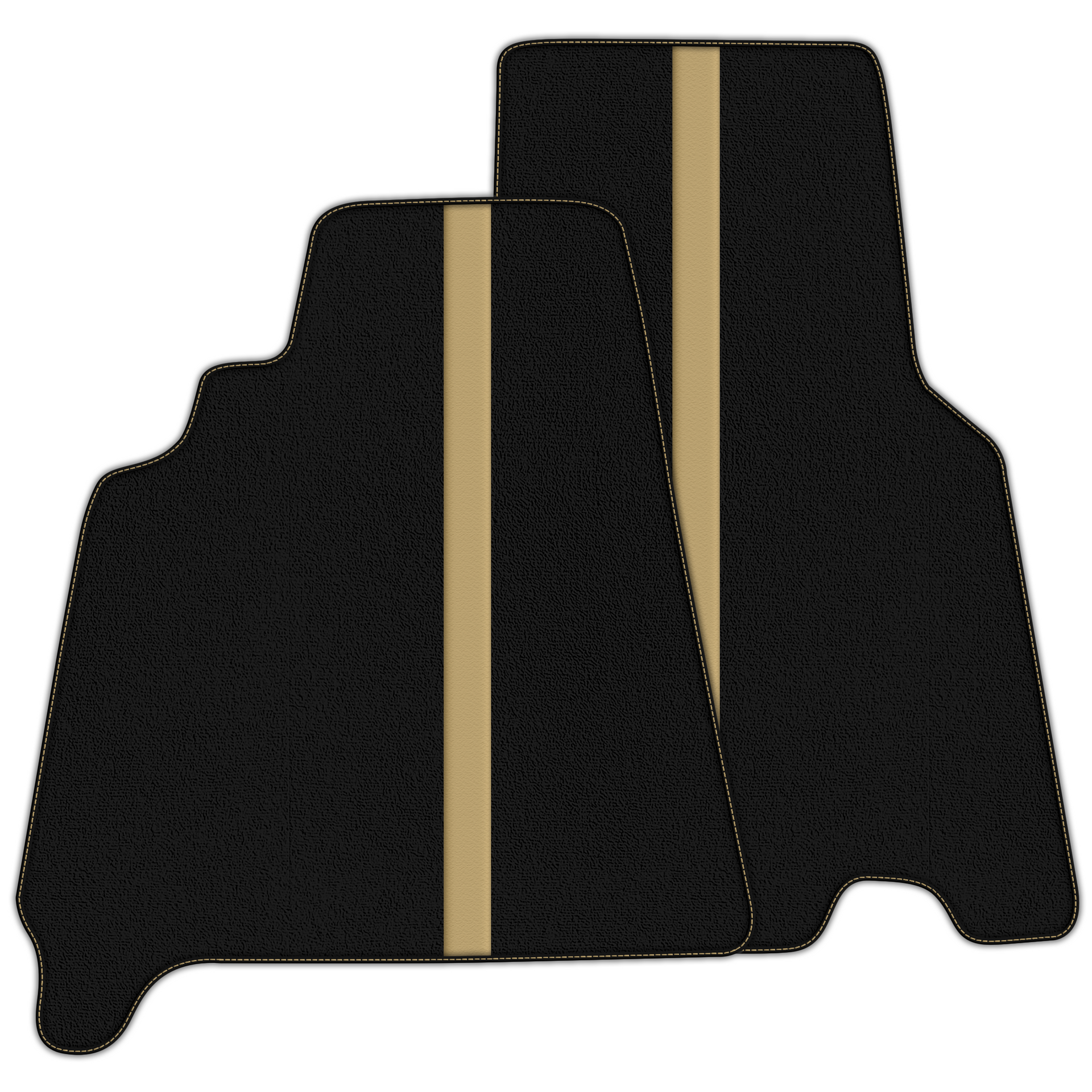 Luxury Black Leather Floor Mats for Ferrari California T 2015-2018