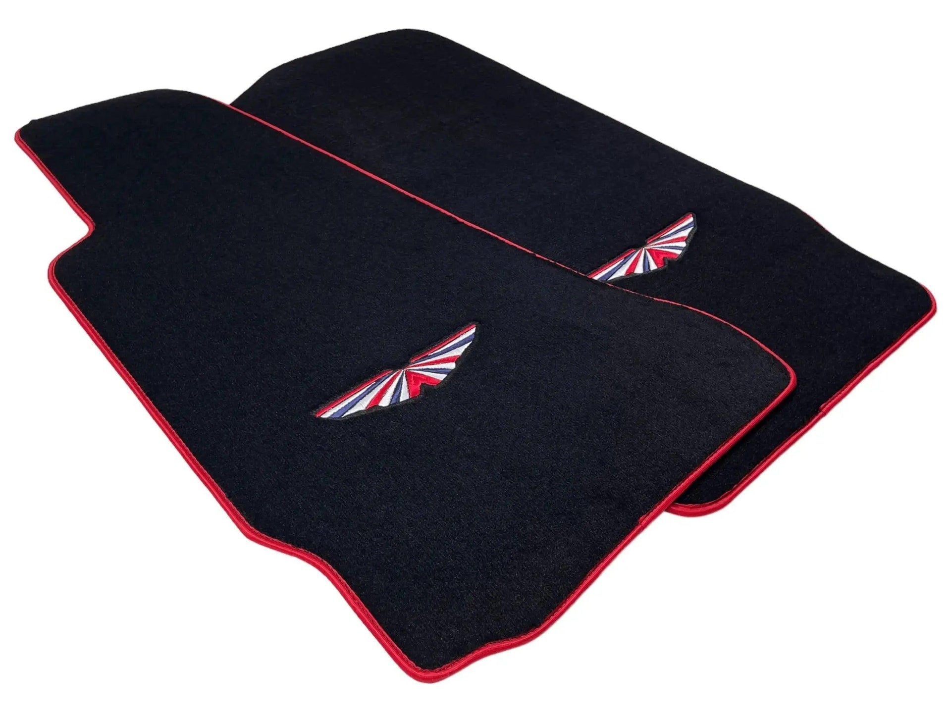 Black Floor Mats For Aston Martin DB11 (2016–2023) Red Trim - AutoWin