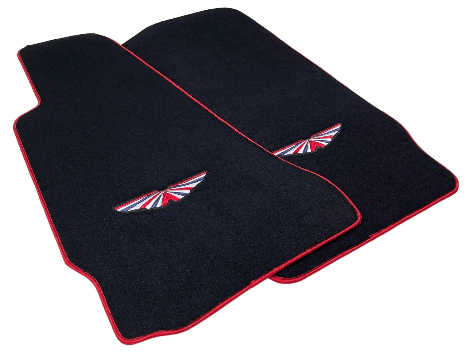 Black Floor Mats For Aston Martin DBX (2020– 2023) | Red Trim - AutoWin